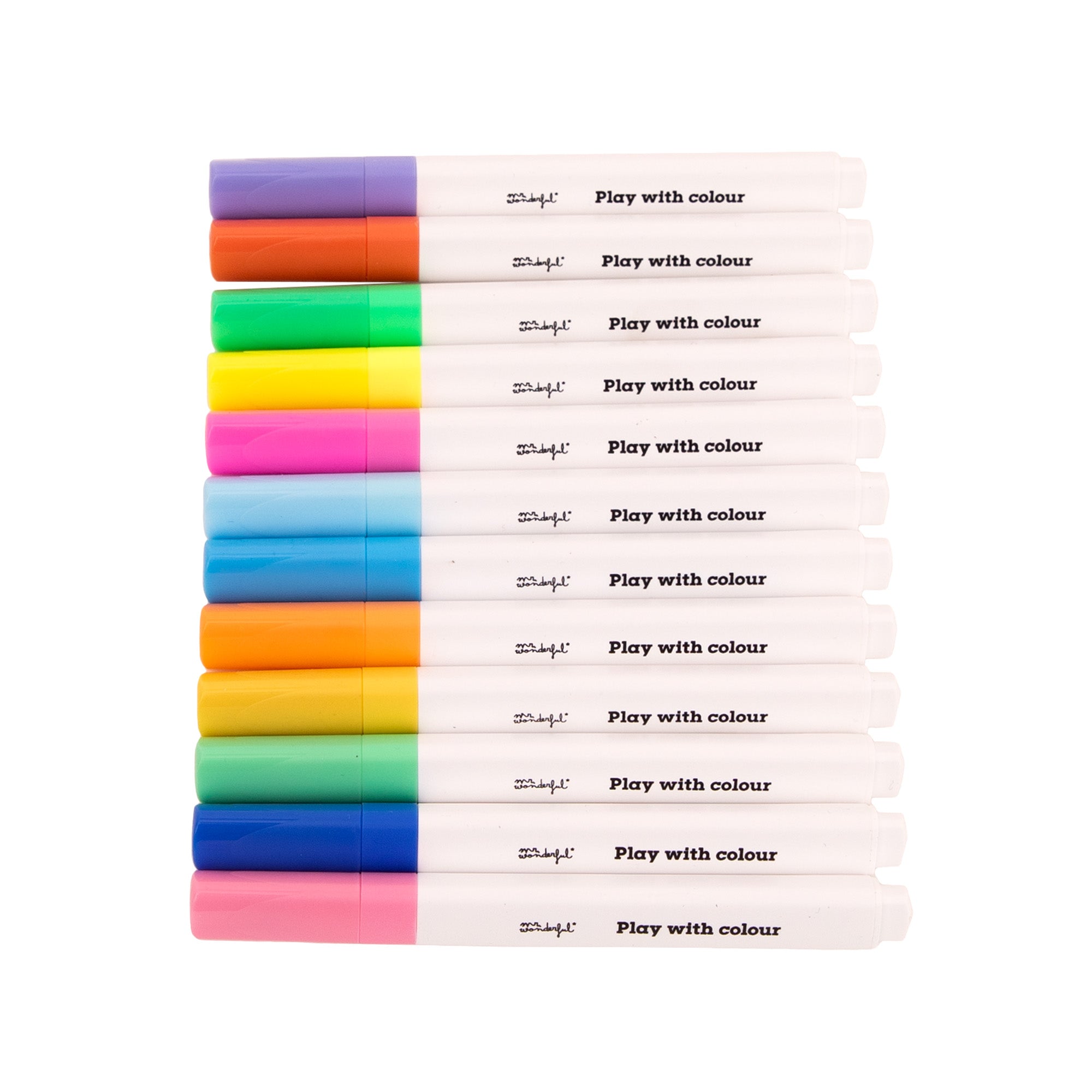 Set of 12 acrylic markers – Play with colour