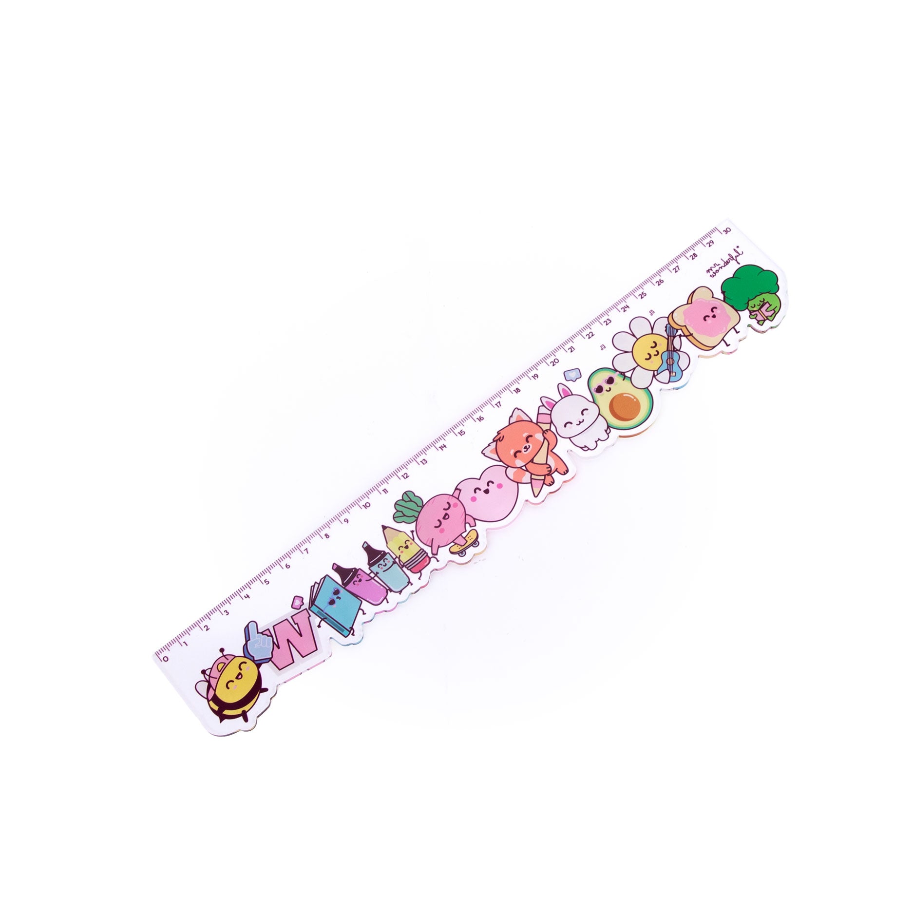 Regla transparente de 30 cm – Wonder Comic