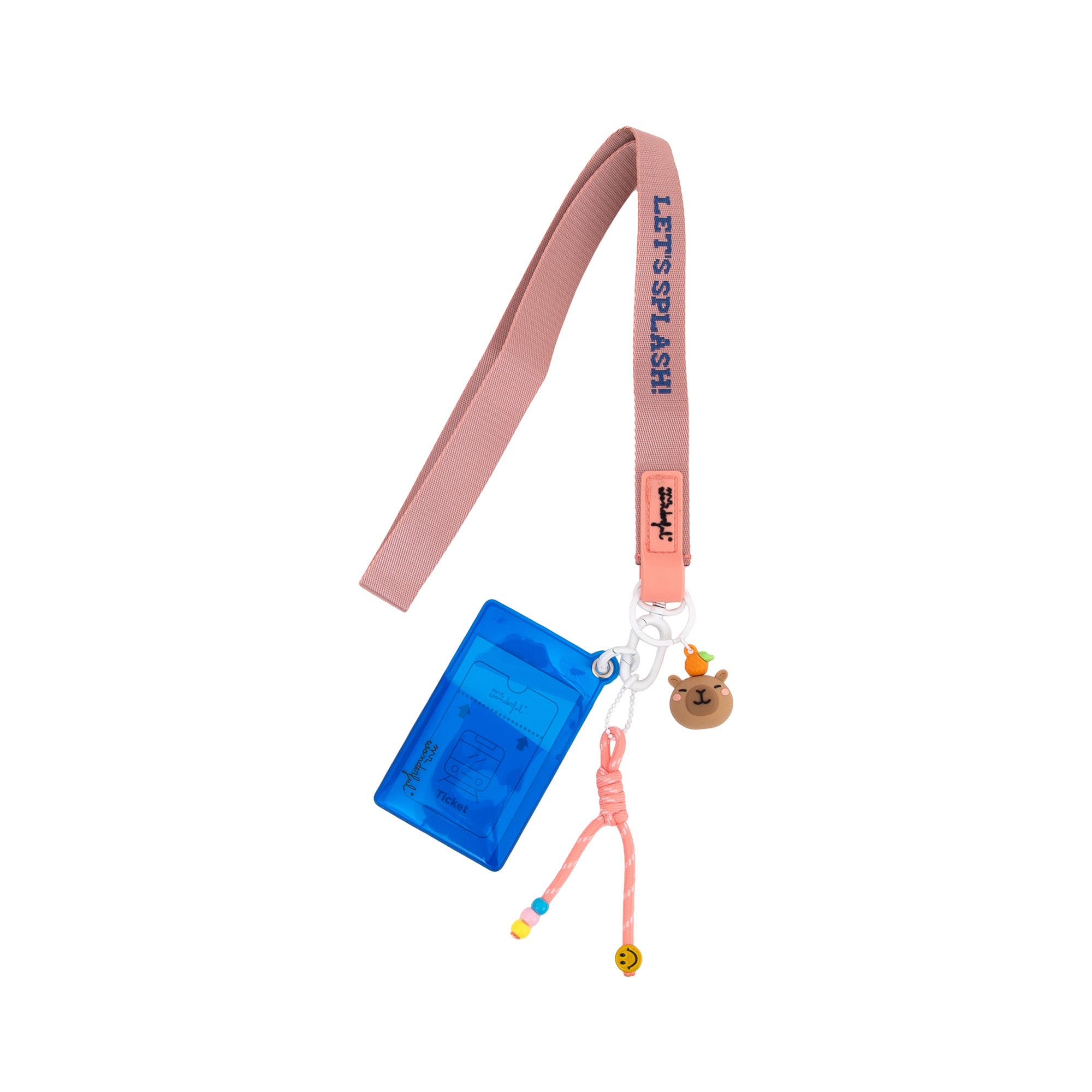 Lanyard with card holder – Capybara