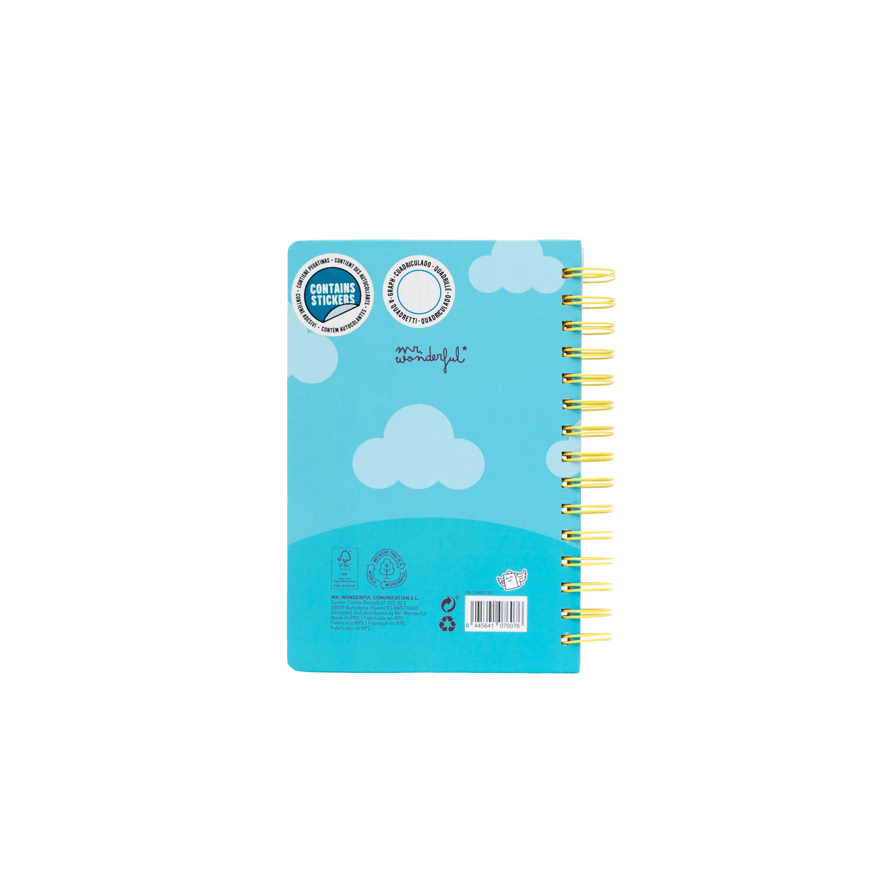 Taccuino A5 con copertina effetto 3D Tricheco - Cold water, warm smile