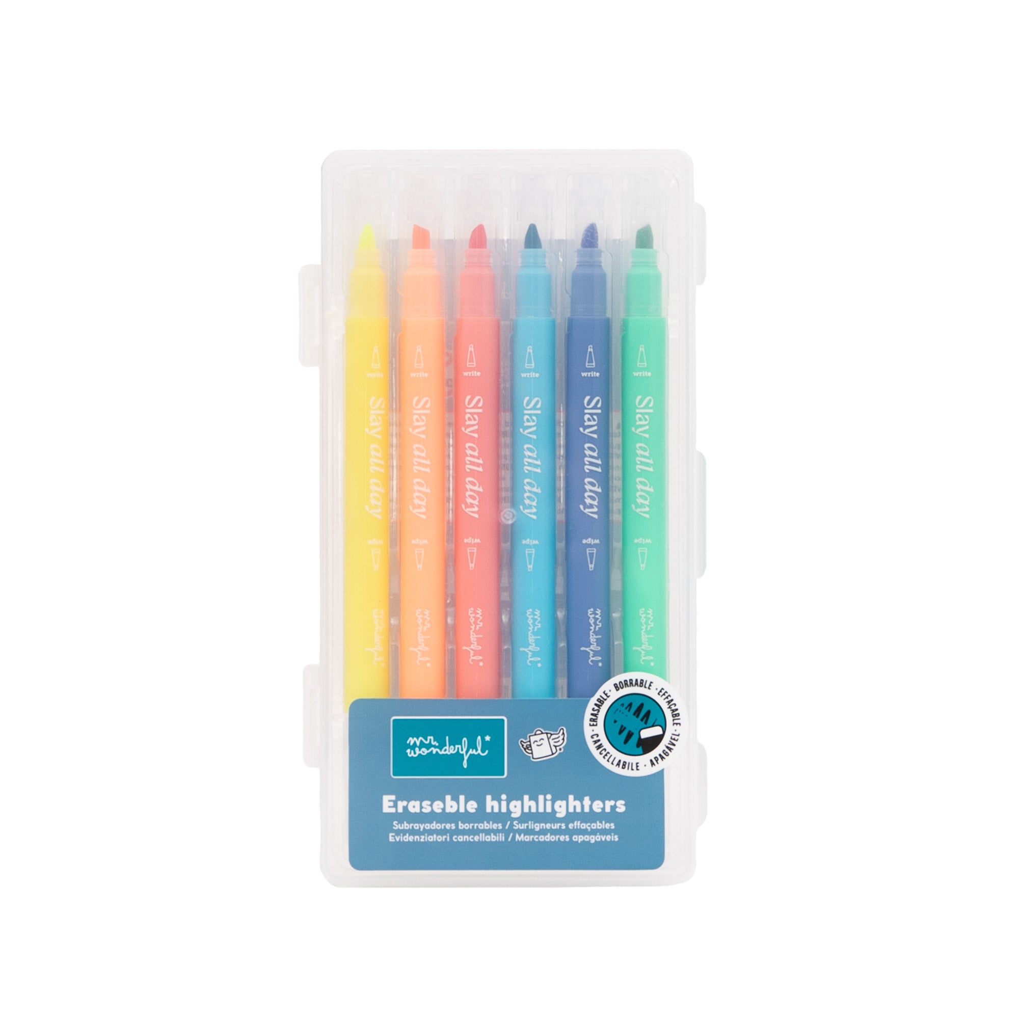 Set de 6 subrayadores borrables - After Class | Mr.Wonderful