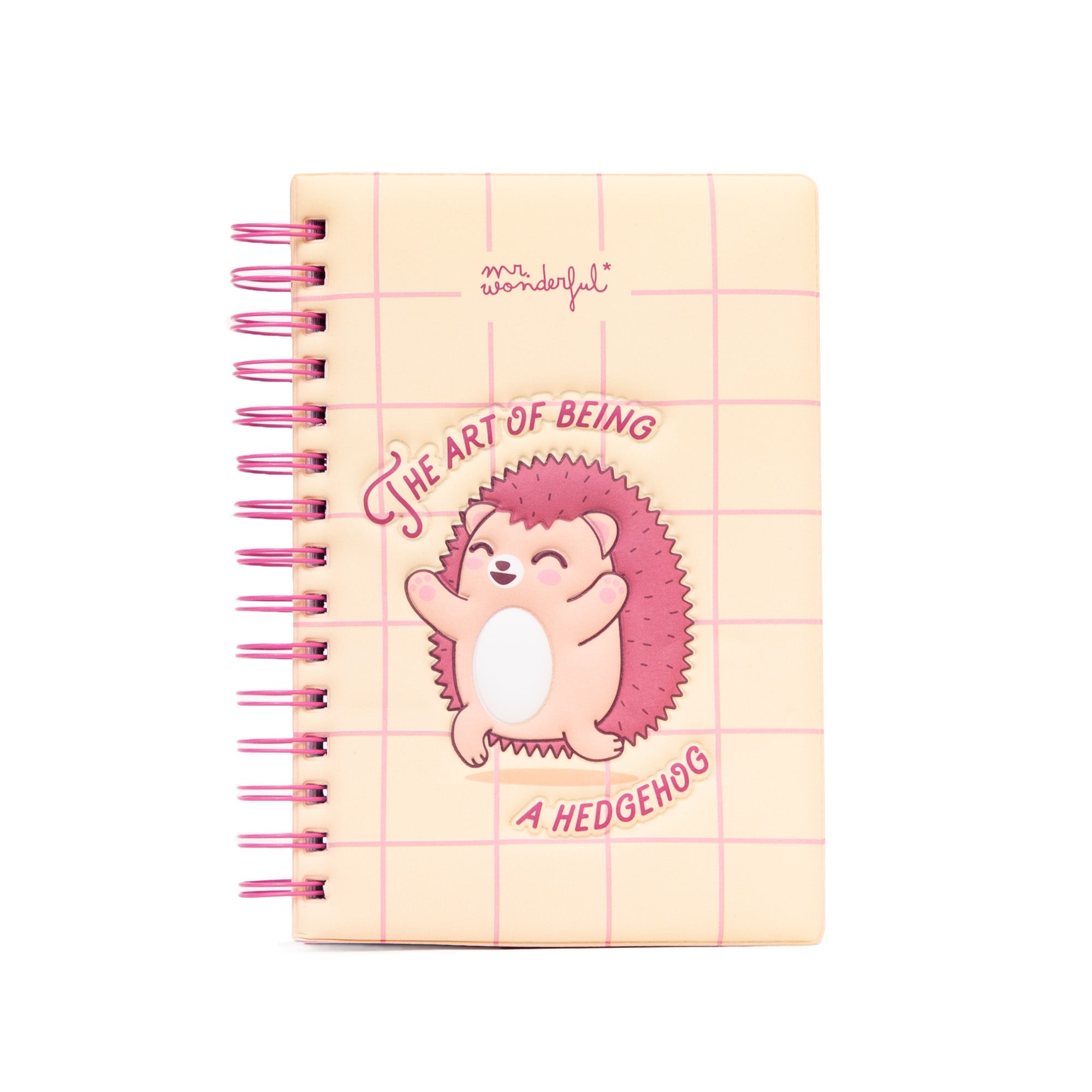 Cuaderno A5 con cubierta con efecto 3D Erizo | Mr.Wonderful