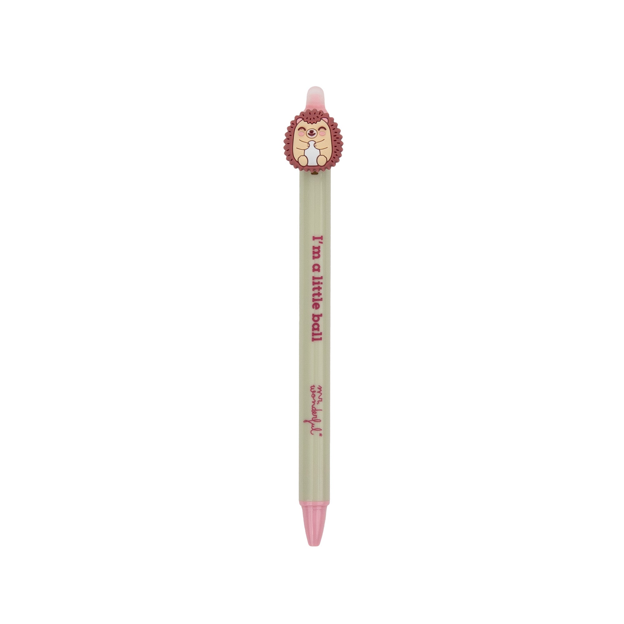 Penna cancellabile con ciondolo riccio – I’m a little ball