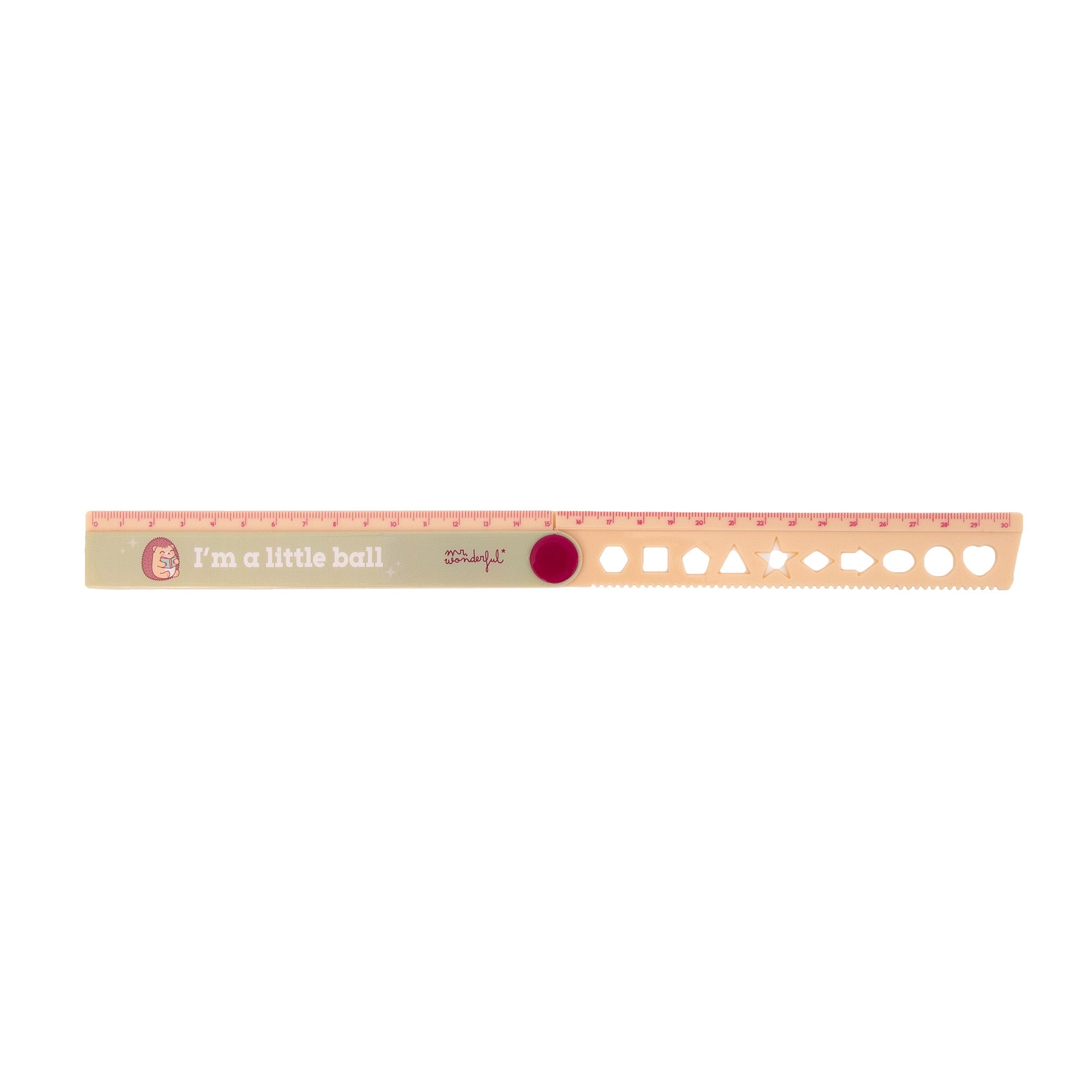 Righello pieghevole da 30 cm con riccio – I’m a little ball