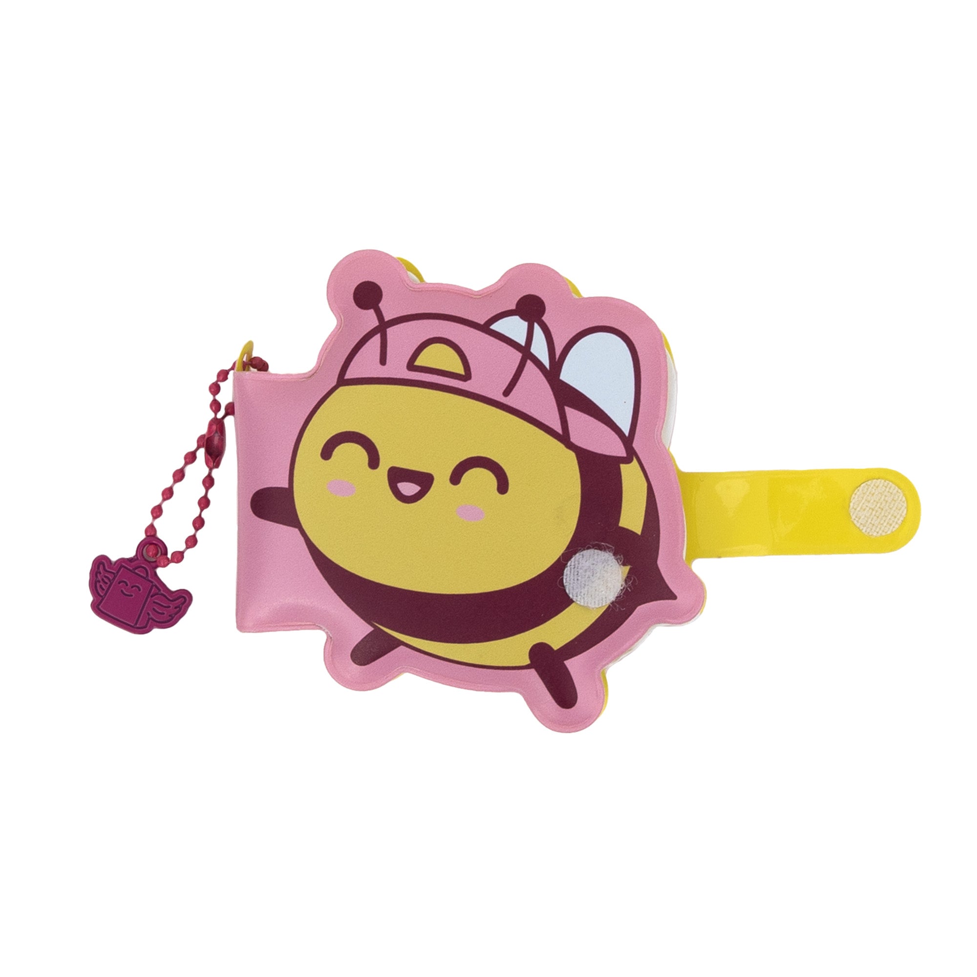 Keyring with squishy mini notebook - Bee