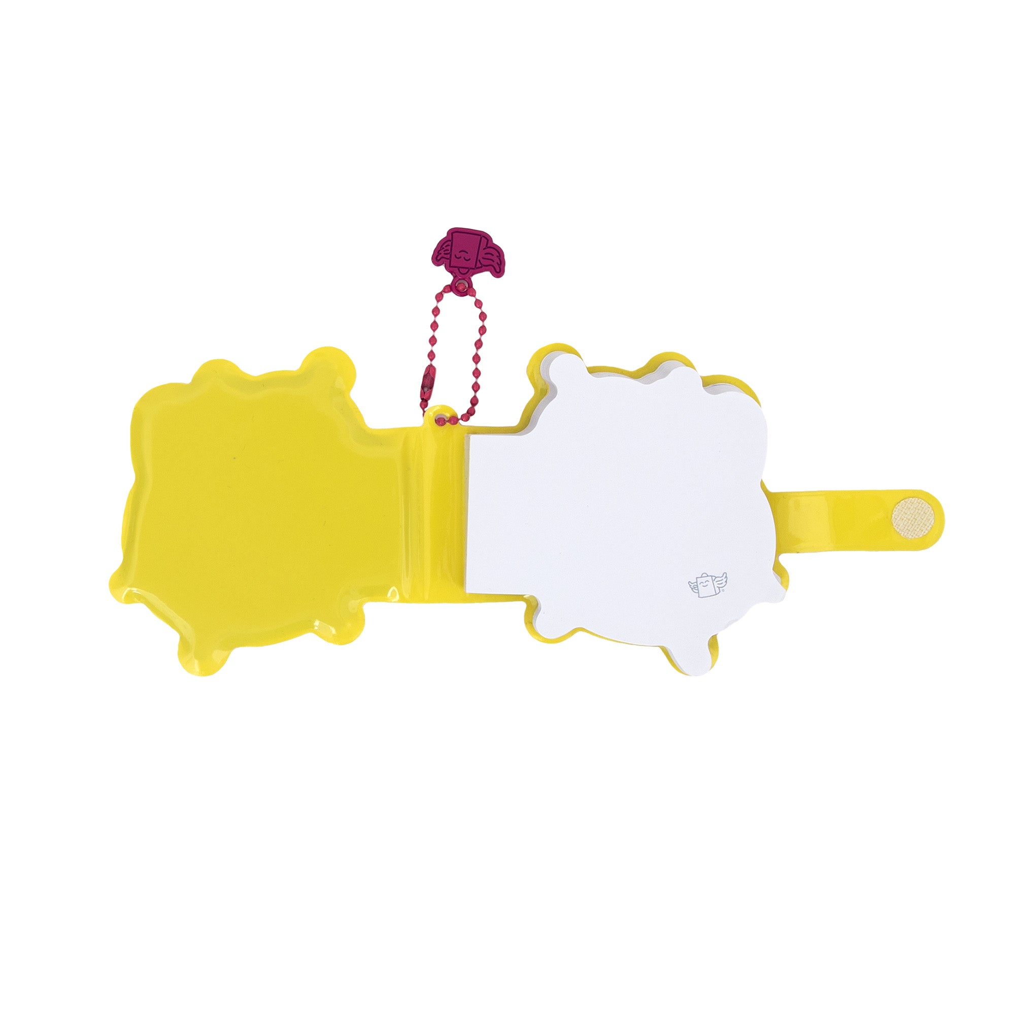 Keyring with squishy mini notebook - Bee