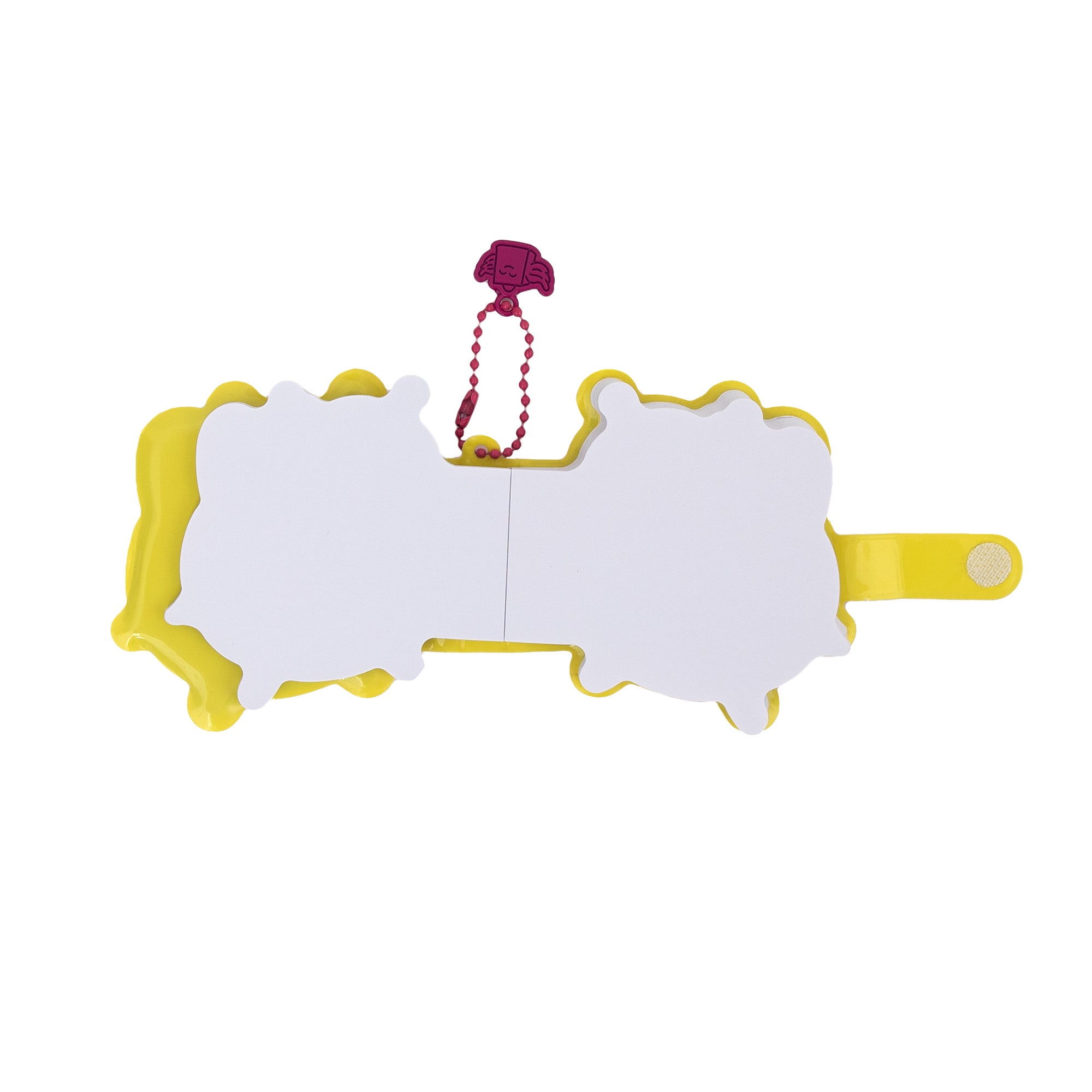 Keyring with squishy mini notebook - Bee