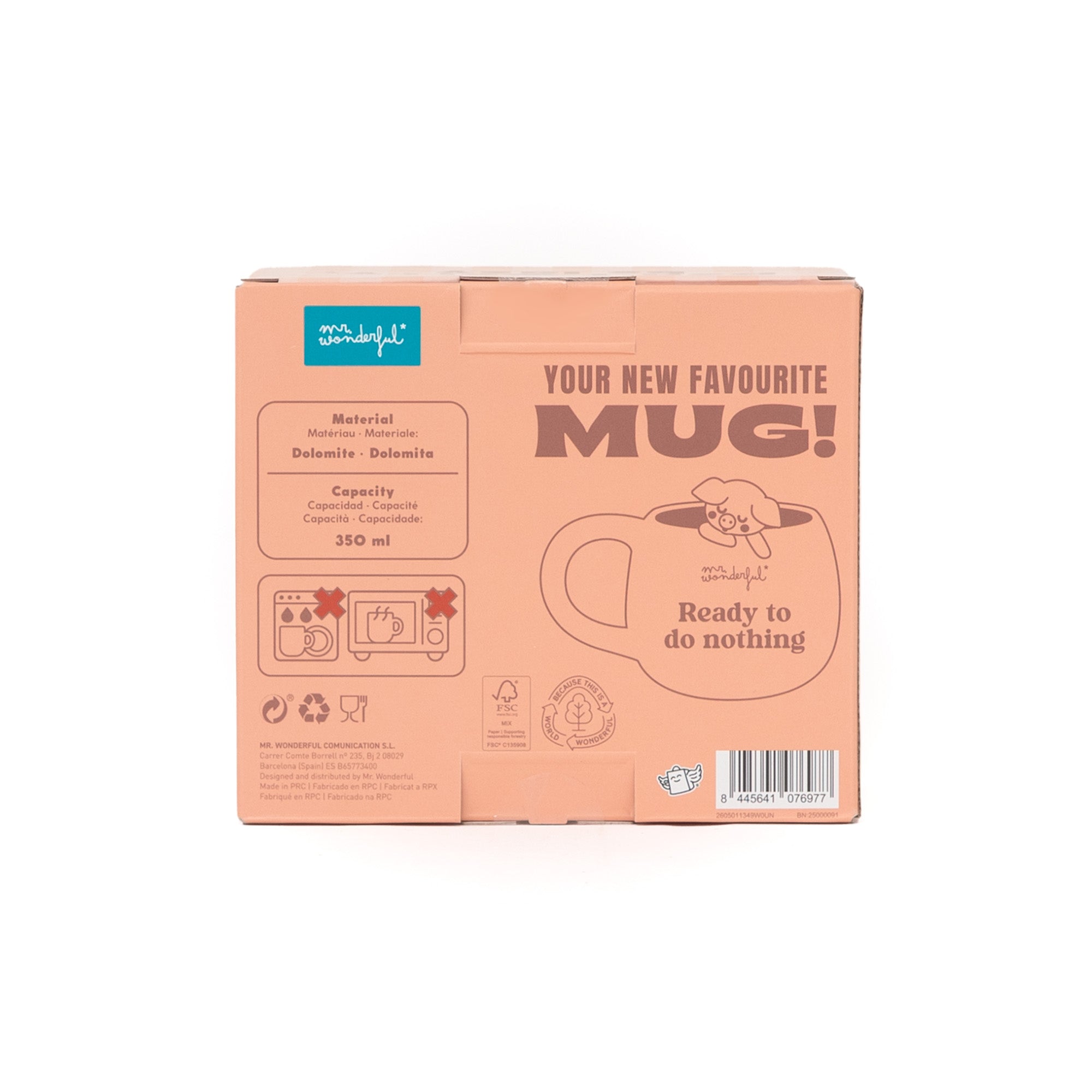 Taza 3D Lazy Cerdito - Ready to do nothing