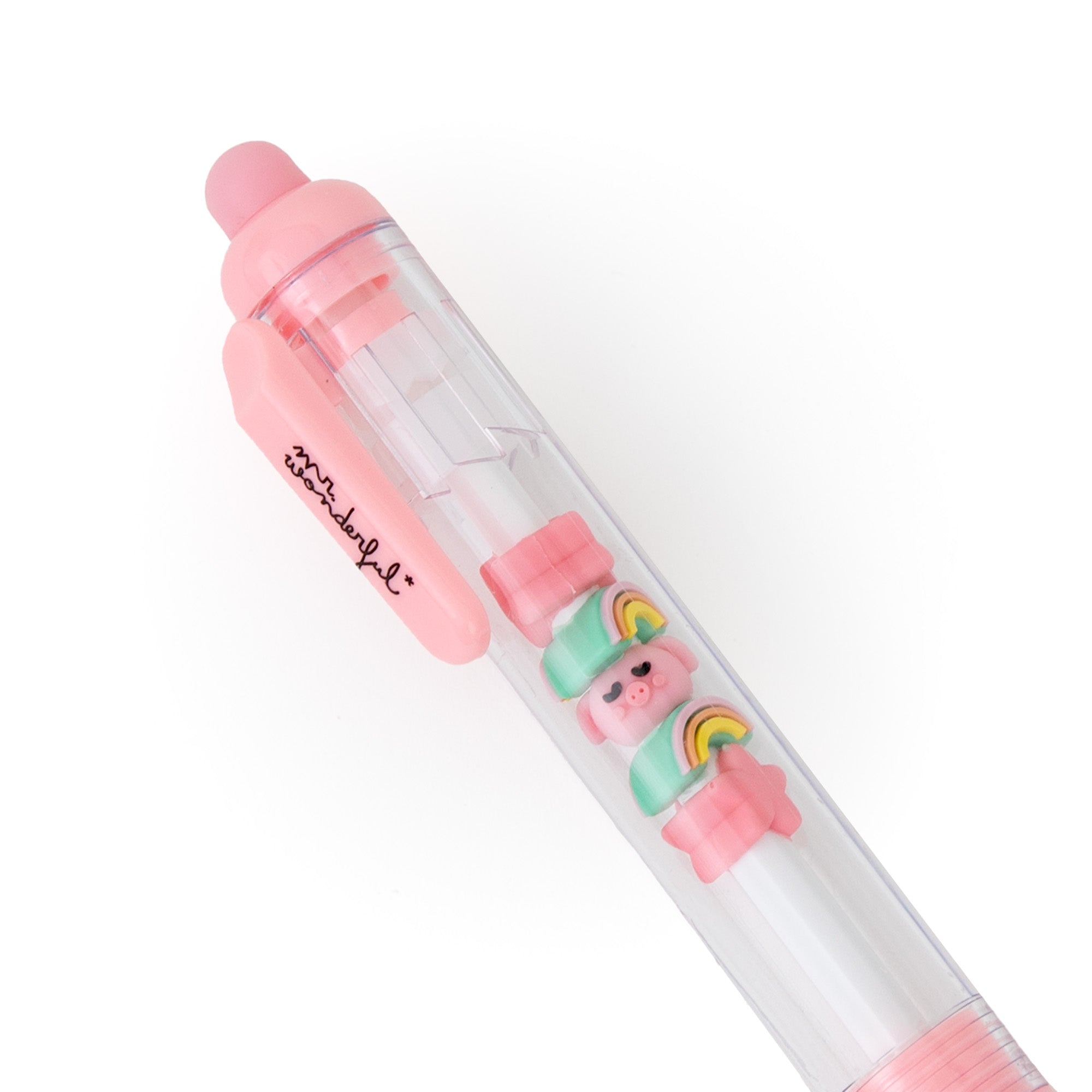Pen with Internal Decoration – Lazy Piglet