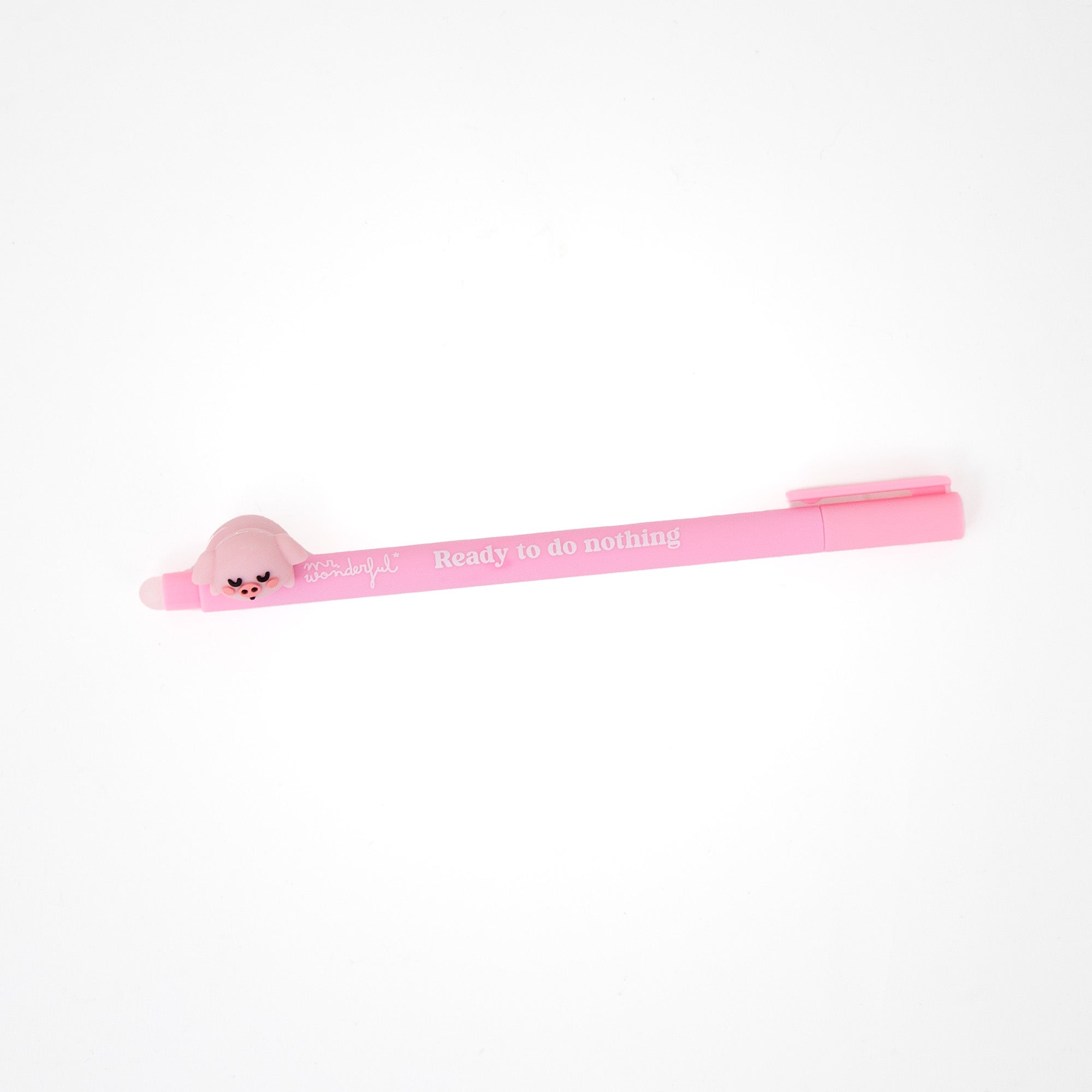 Stylo effaçable Lazy cochonnet - Ready to do nothing