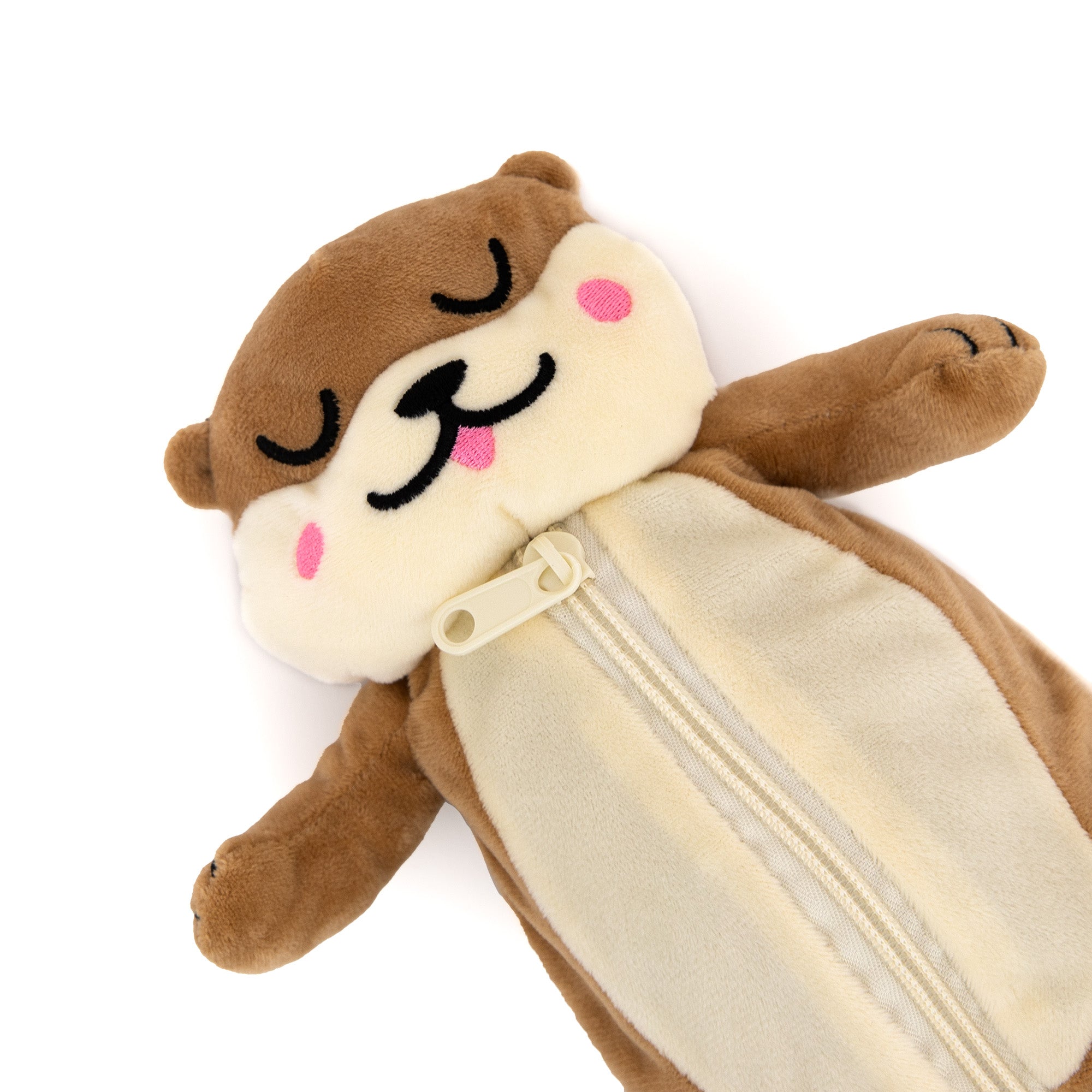 Trousse peluche - Lazy loutre
