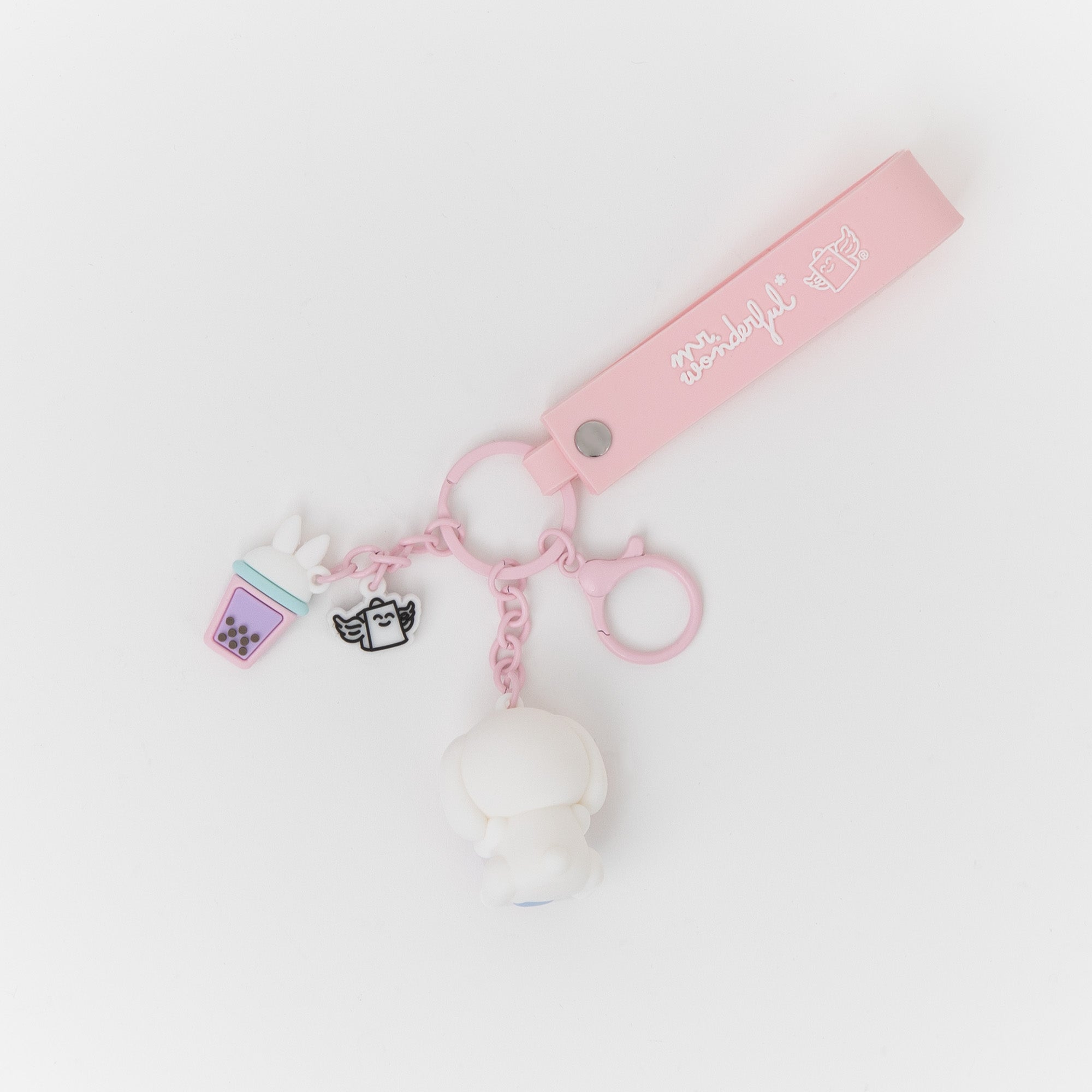 Keyring with Charms Lazy Rabbit | No Plan Is the Plan