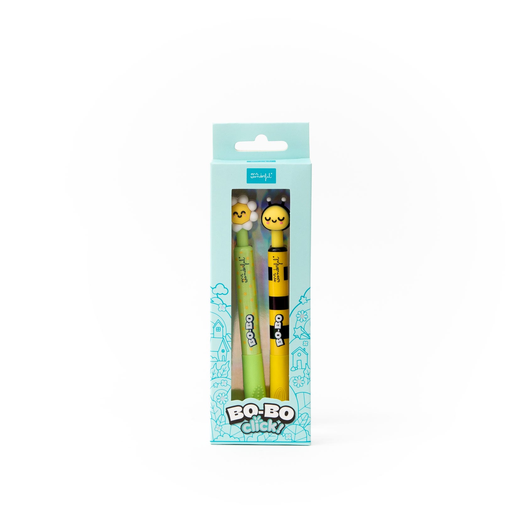 Set de 2 stylos effaçables Bo-Bo Click ! – Marguerite et Abeille