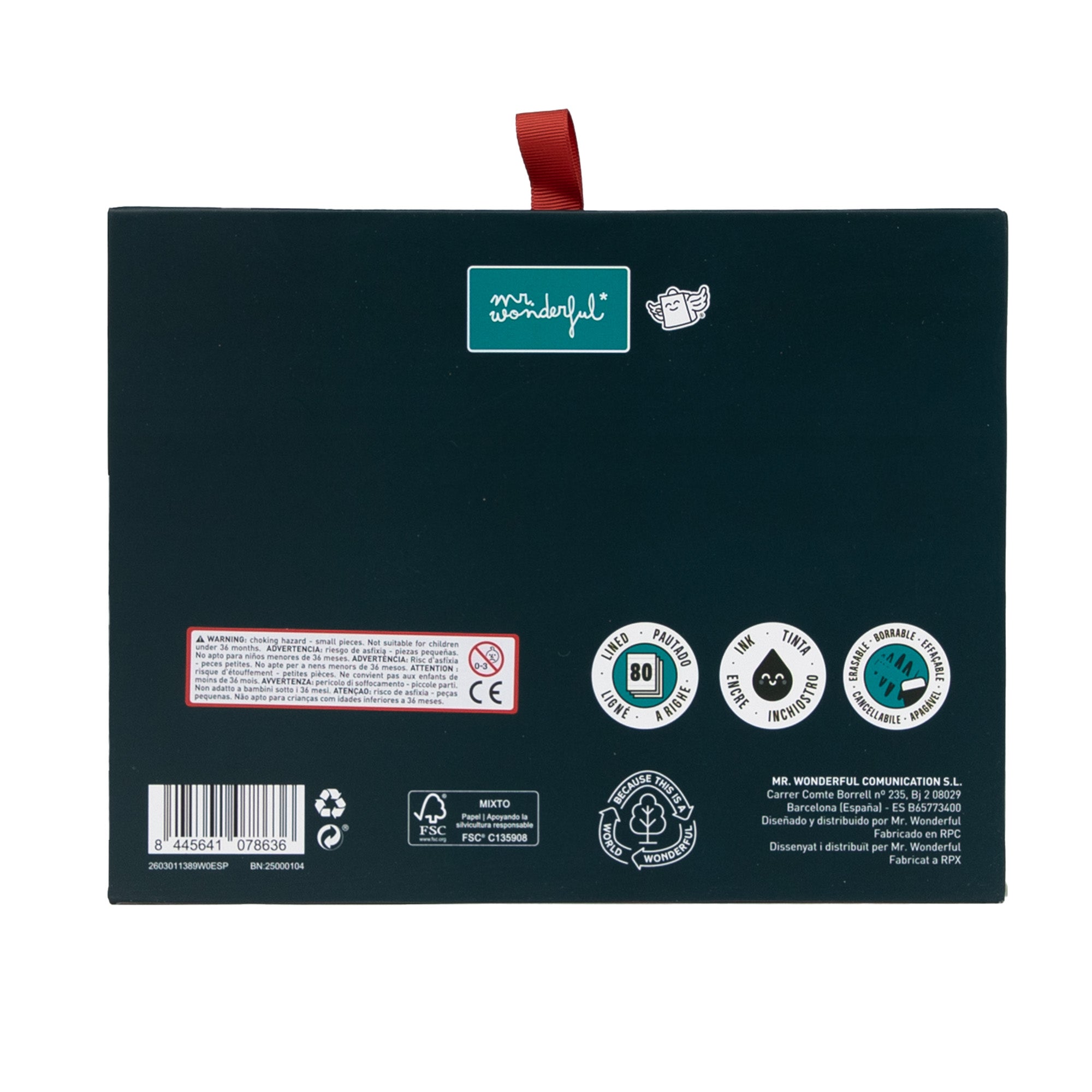 Kit de libreta A6 + tarjetero + boli borrable Bo-Bo Oso - TALENT-OSO