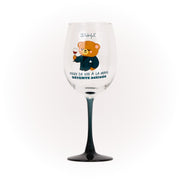 Verre à vin – Verre de vin à la main, détente activée