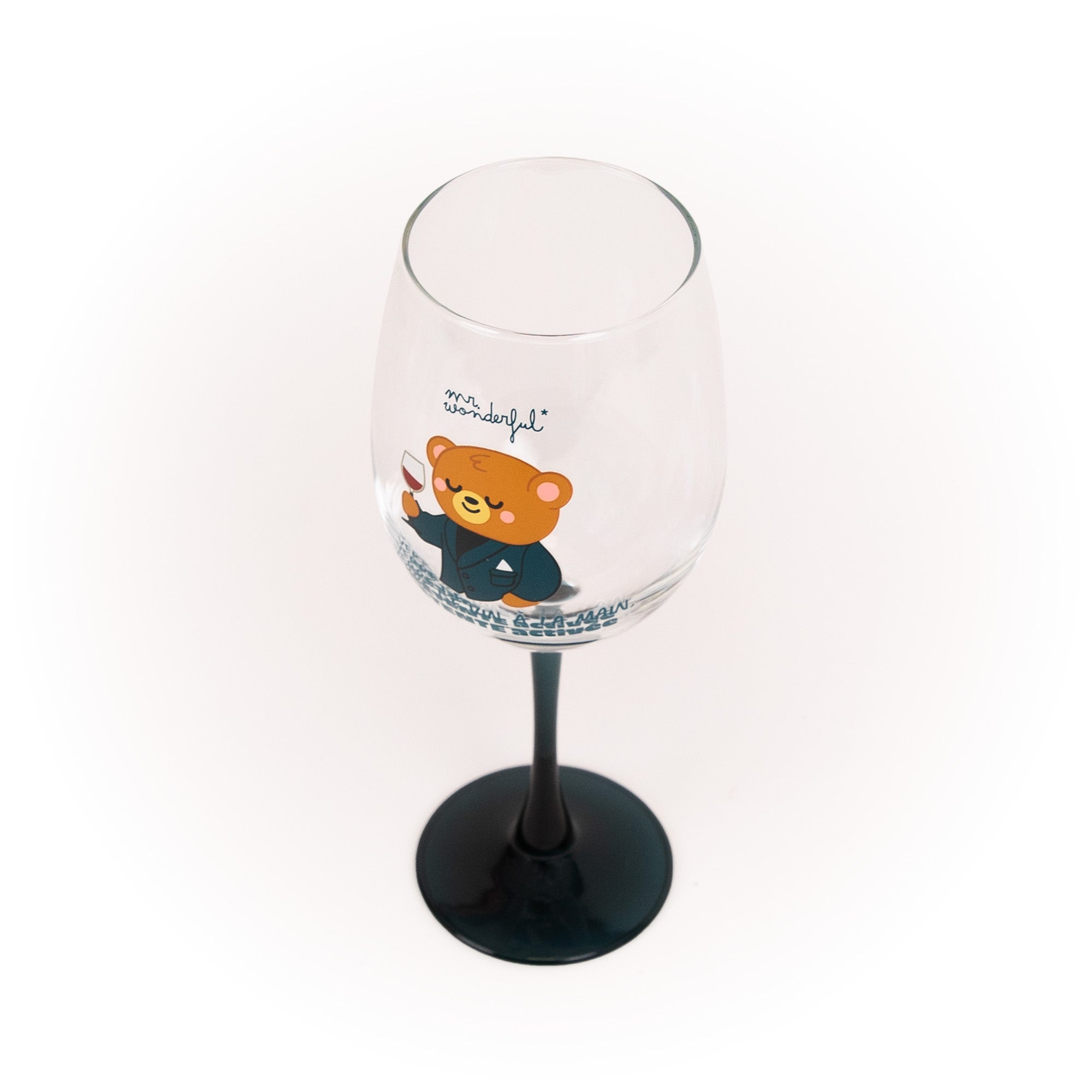 Verre à vin – Verre de vin à la main, détente activée