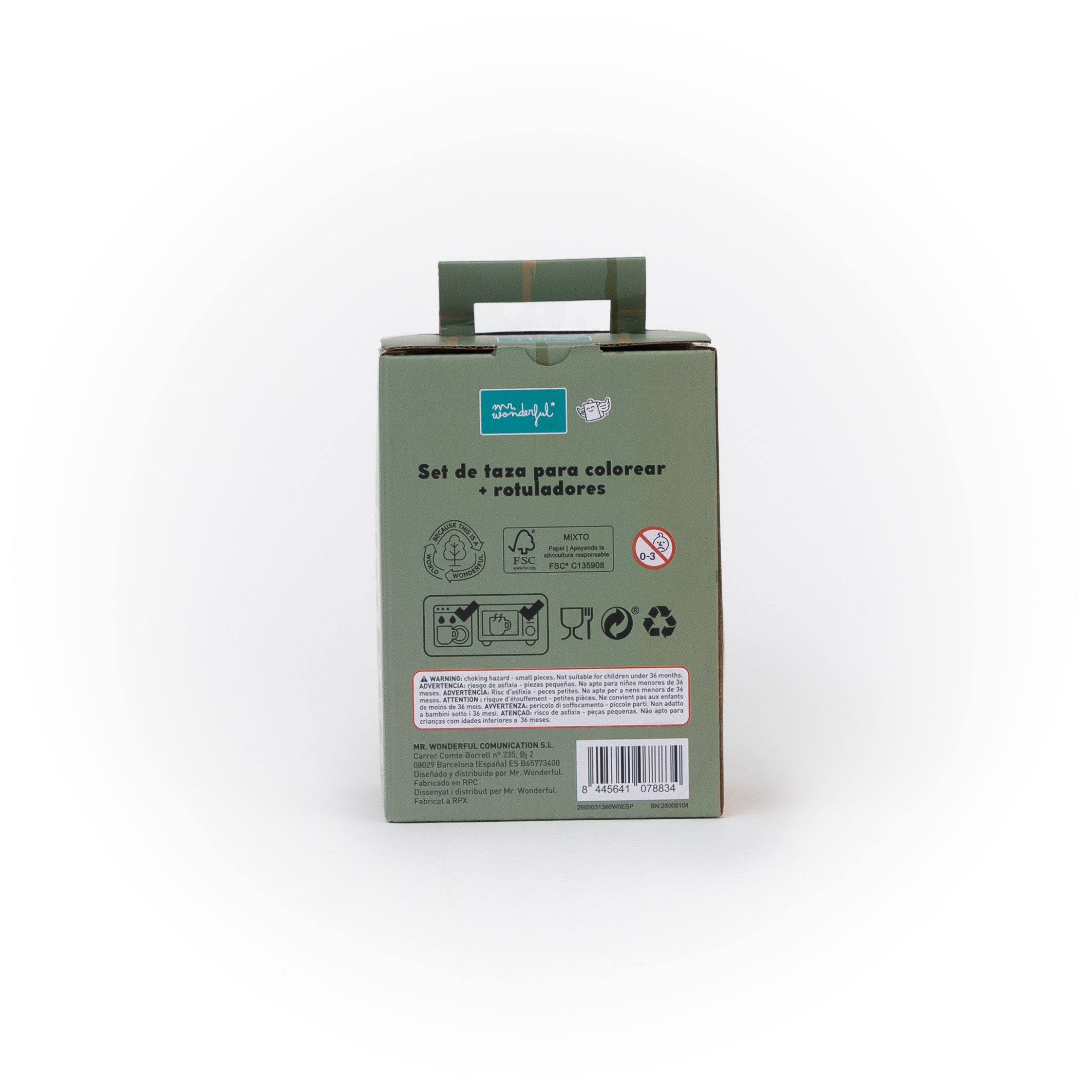 Set de taza para colorear + rotuladores Papá oso - Solo para artist-osos de verdad