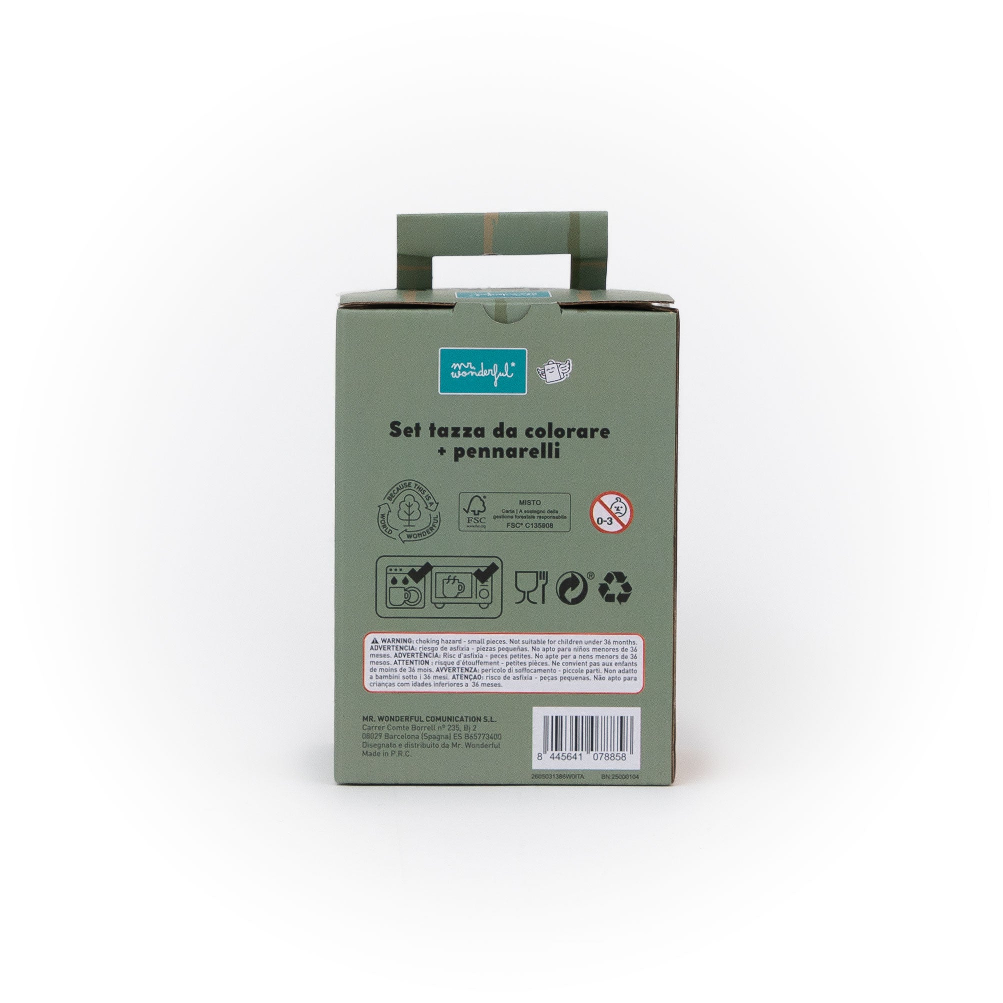 Set tazza da colorare + pennarelli Papà orso – Solo per veri artist-orsi