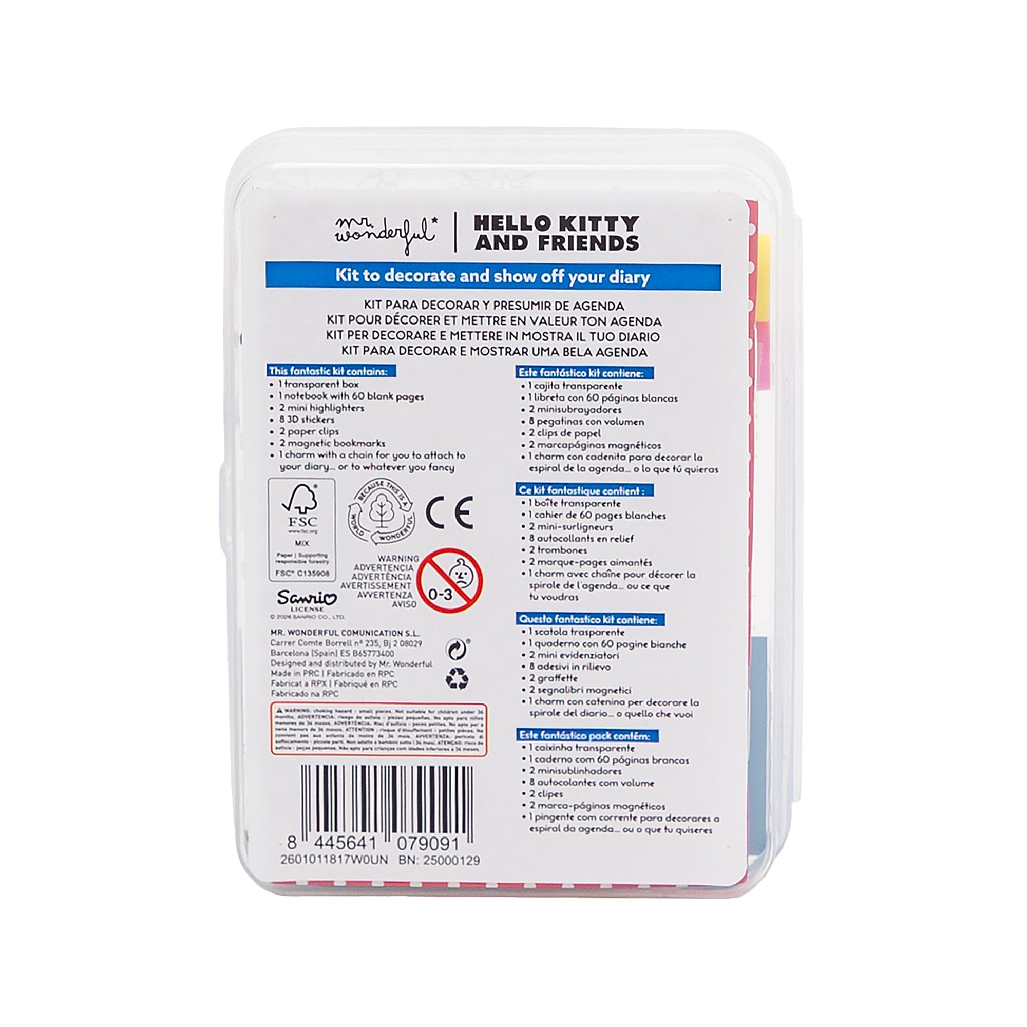 Kit para decorar tu agenda Hello Kitty & Friends - Let's have fun!
