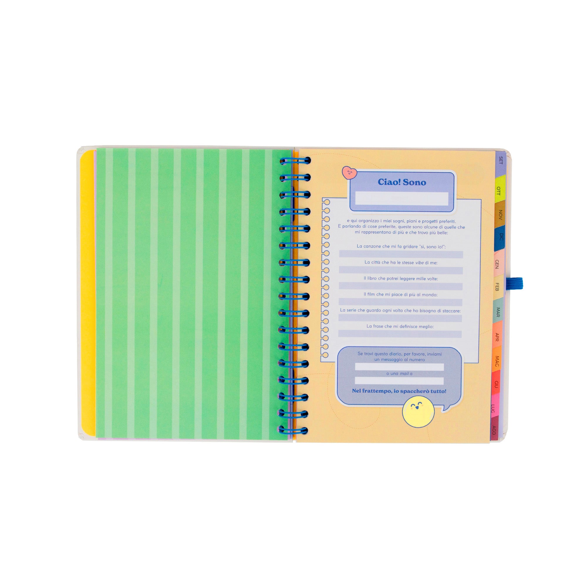 Diario scolastico Mr. Wonderful 2026-27 Settimanale - Ready