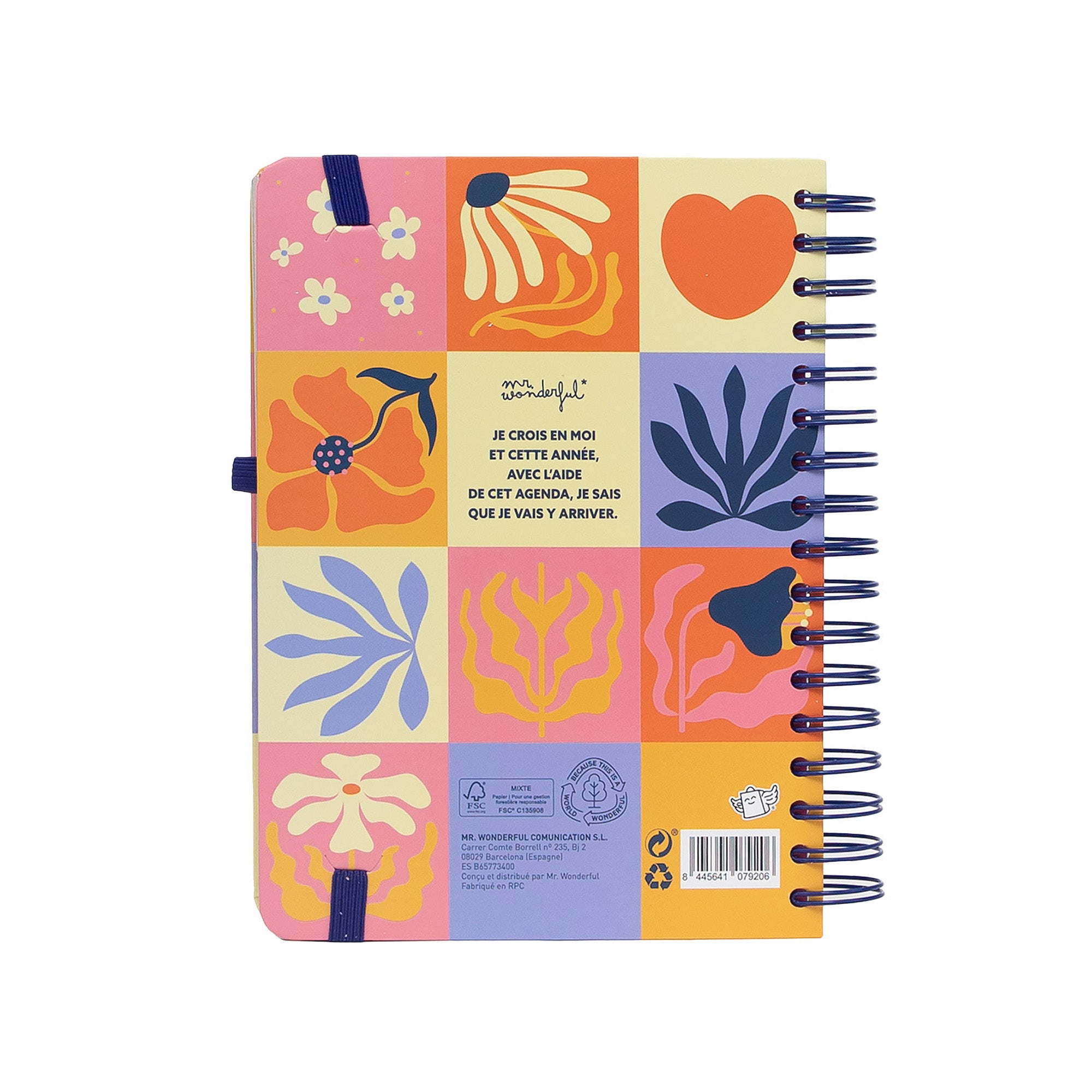 Agenda Mr. Wonderful 2026-27 Journalier - La pause parfaite