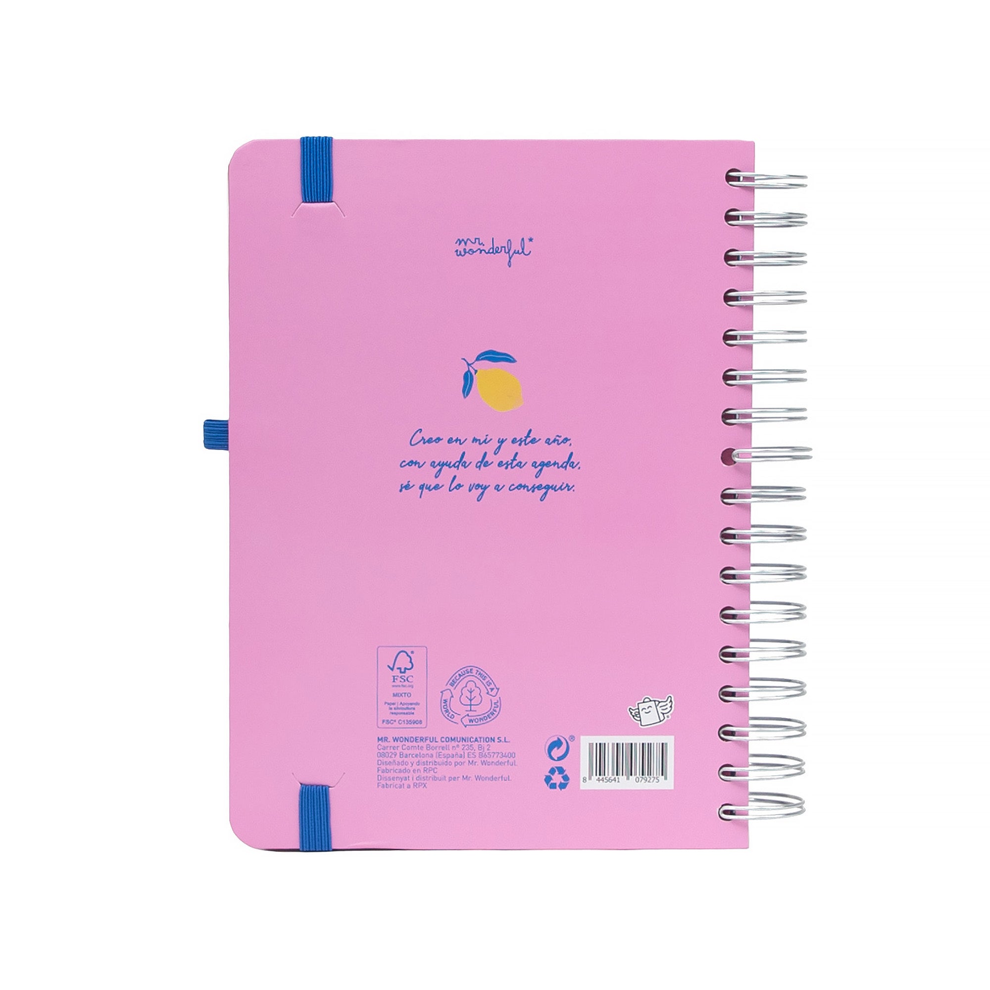 Agenda Mr. Wonderful 2026-27 Diaria - Si la vida te da limones…