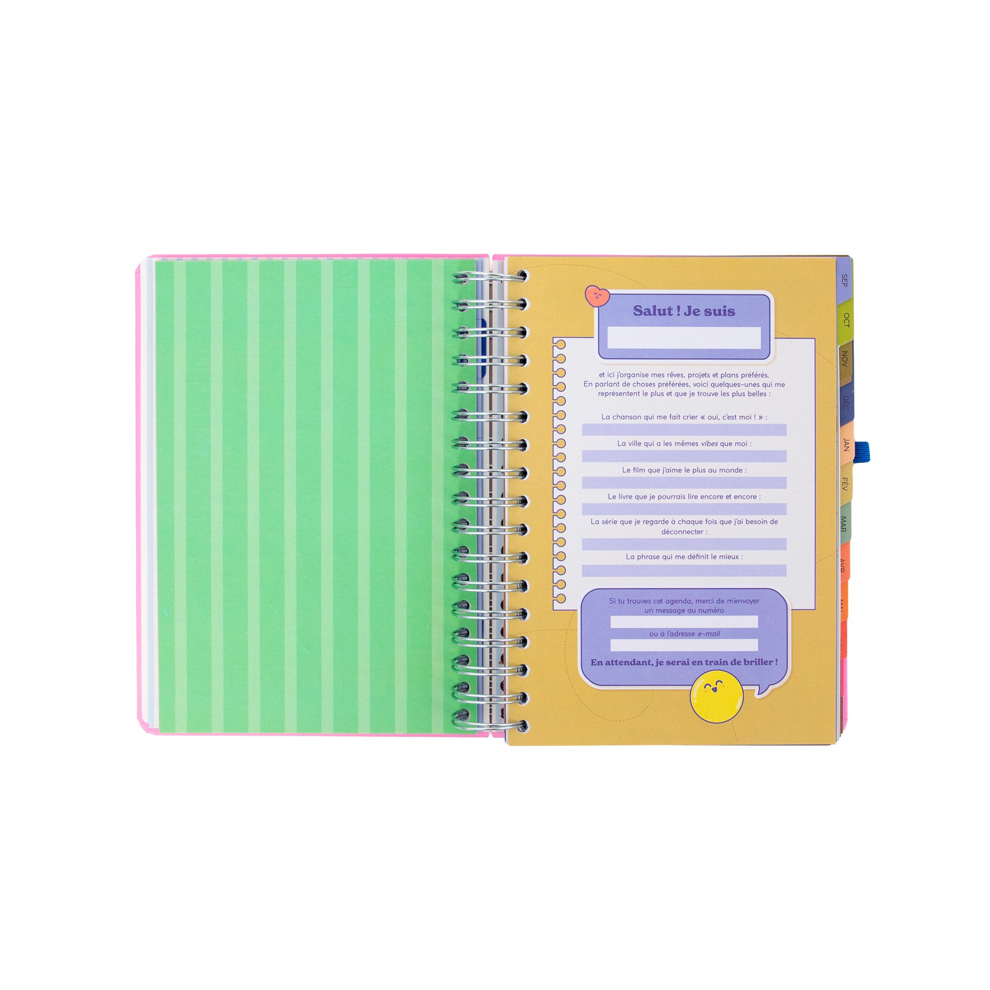 Agenda Mr. Wonderful 2026-27 Journalier - Si la vie te donne des citrons…