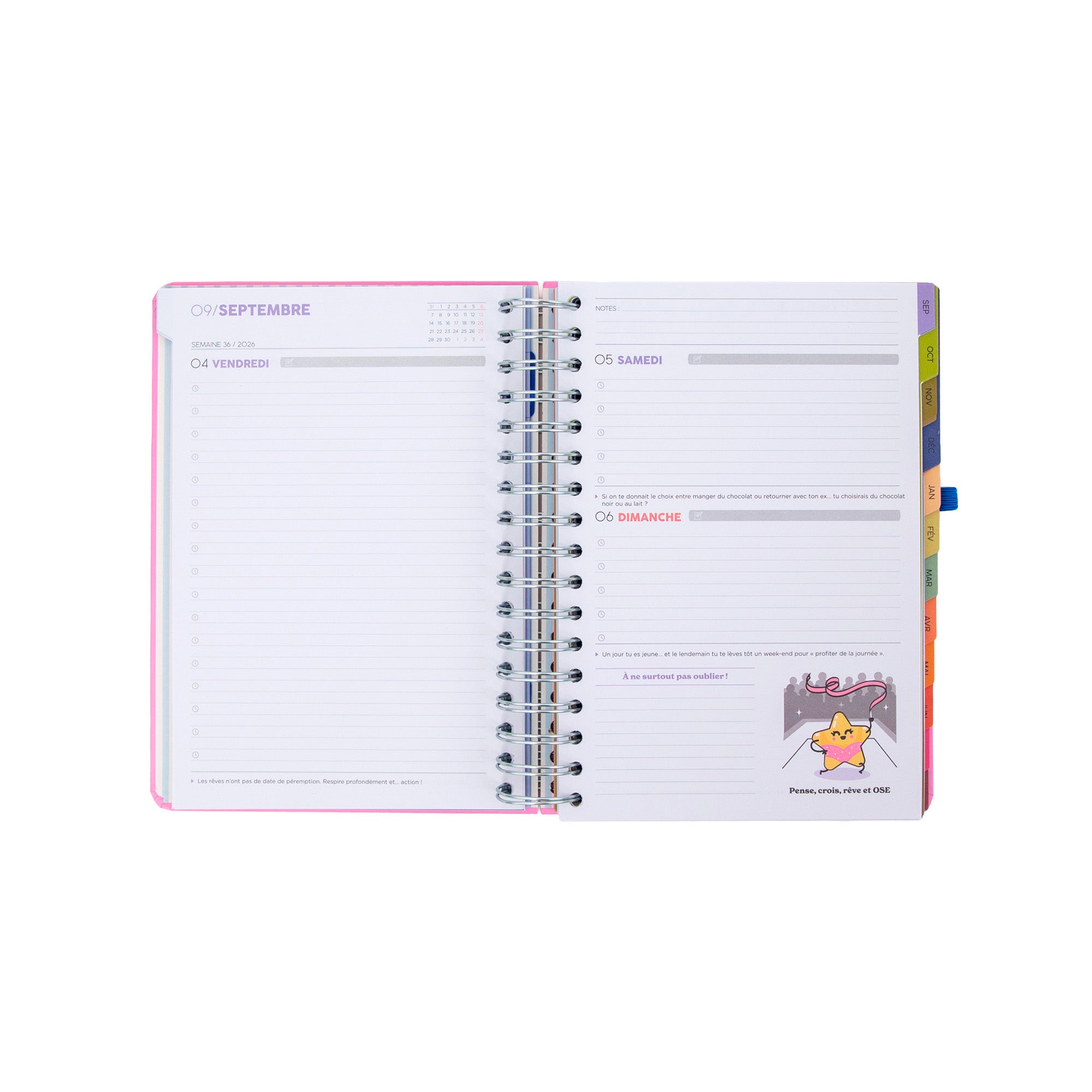 Agenda Mr. Wonderful 2026-27 Journalier - Si la vie te donne des citrons…