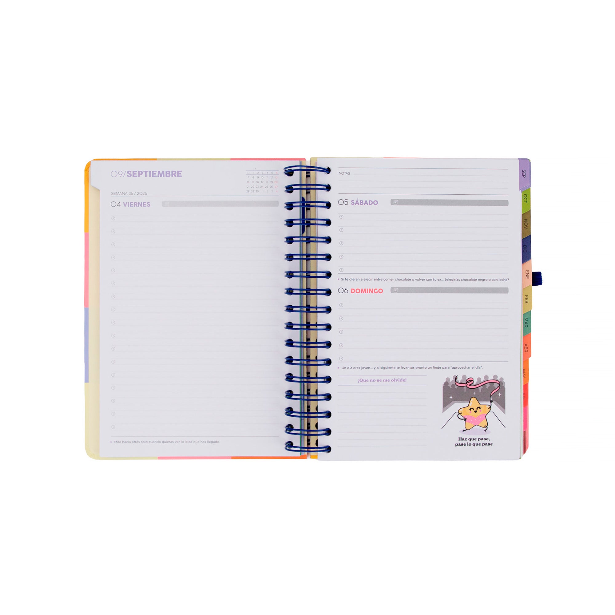 Agenda Mr. Wonderful pequeña 2026-27 Diaria - La pausa perfecta