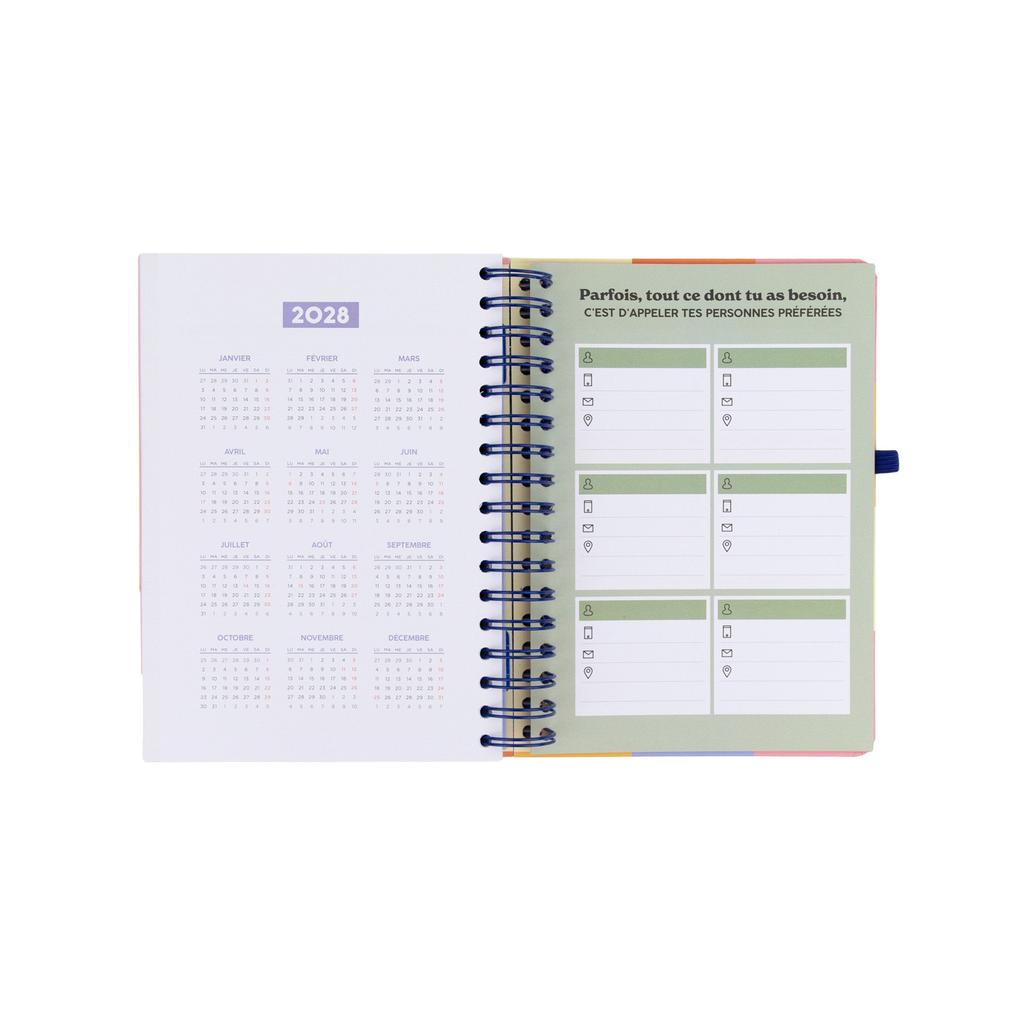 Agenda Mr. Wonderful petit format 2026-27 Journalier - La pause parfaite