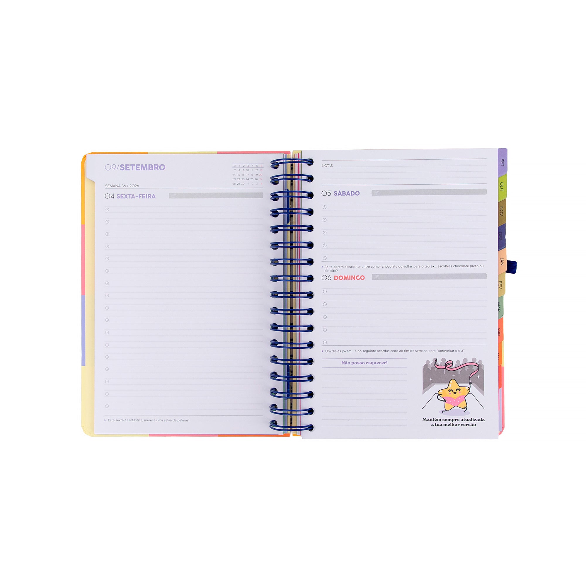 Agenda Mr. Wonderful pequena 2026-27 Diária - A pausa perfeita