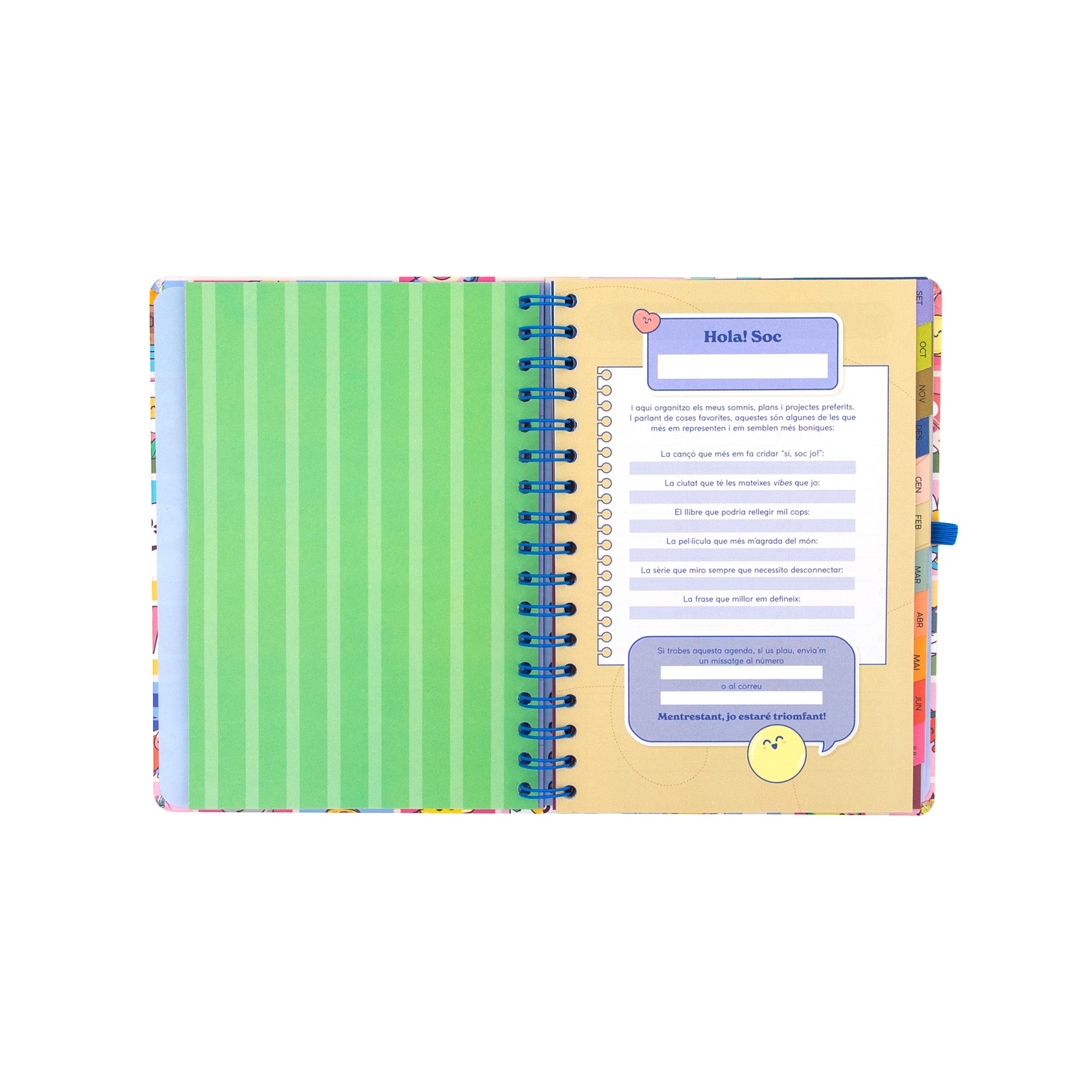 Agenda Mr. Wonderful 2026-27 Setmanal - Manual per a un any brillant