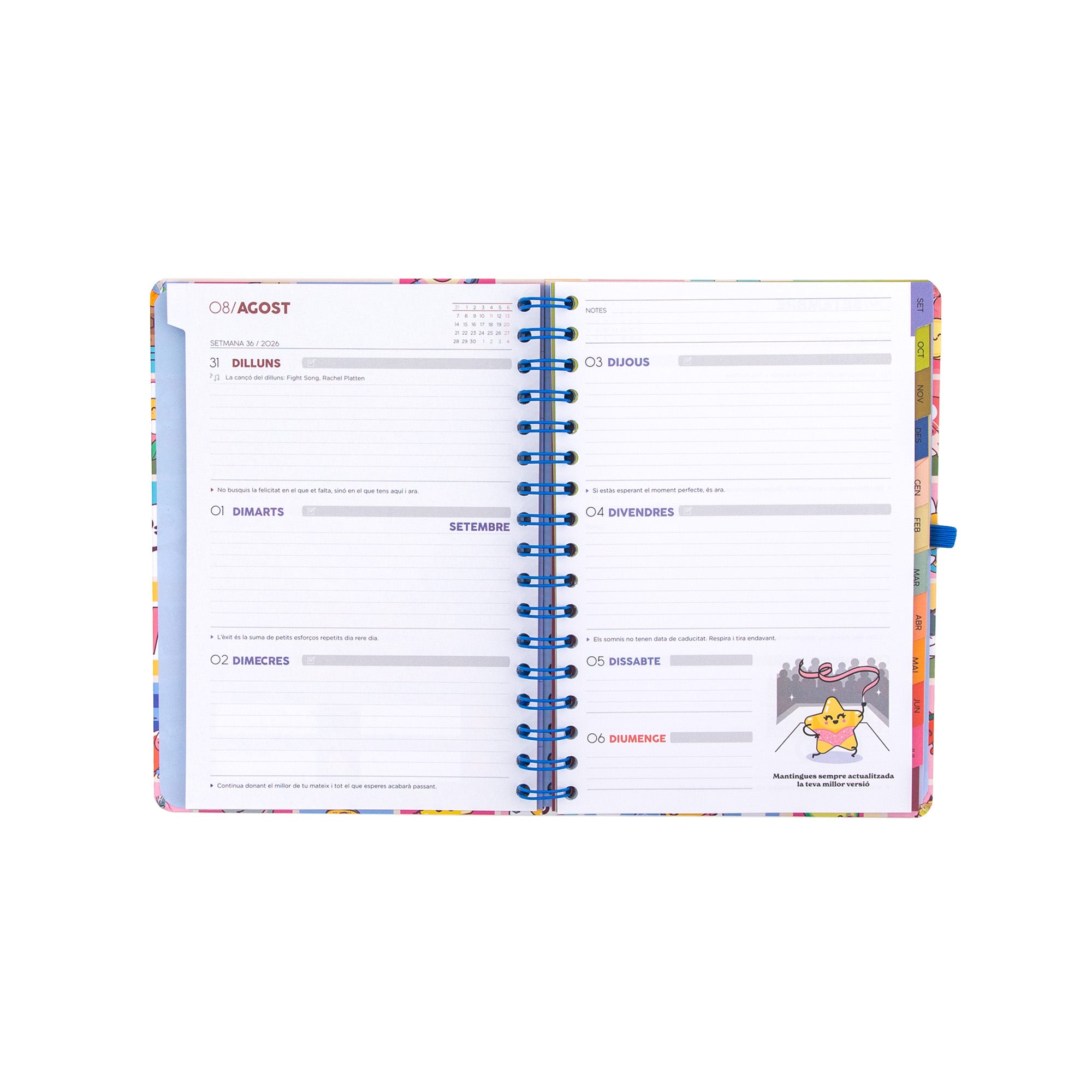Agenda Mr. Wonderful 2026-27 Setmanal - Manual per a un any brillant