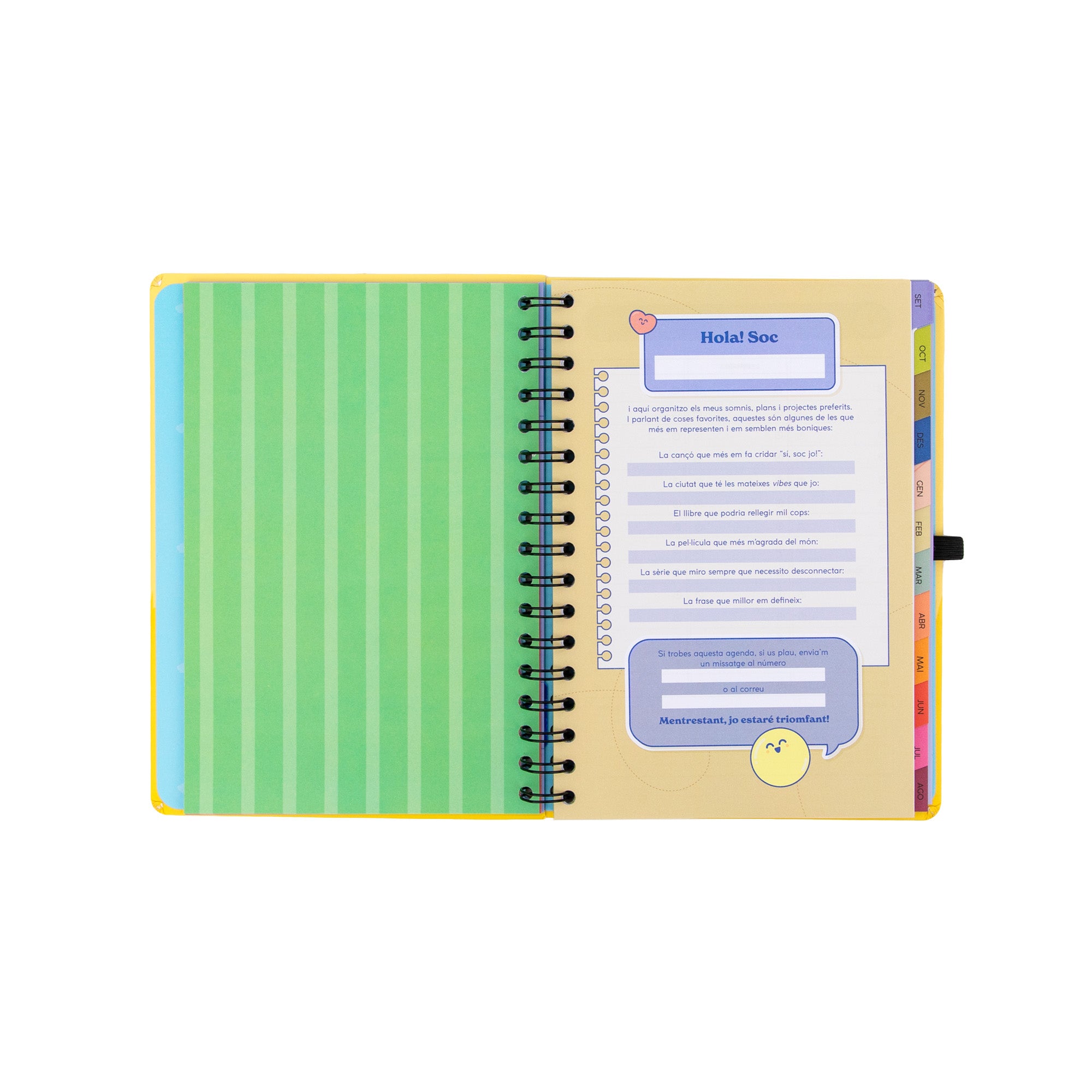 Agenda Mr. Wonderful 2026-27 Setmanal - T’assembles al meu crush