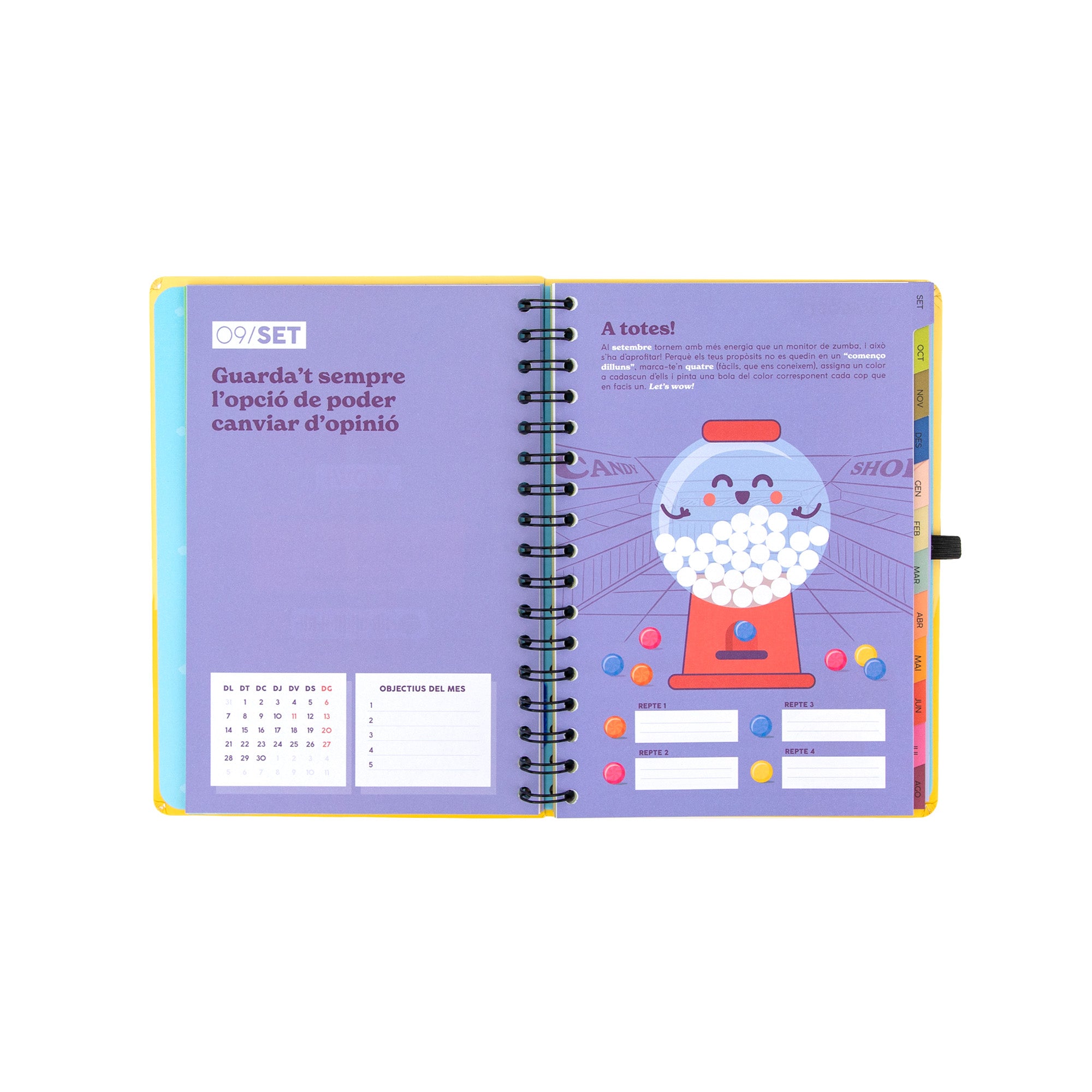 Agenda Mr. Wonderful 2026-27 Setmanal - T’assembles al meu crush