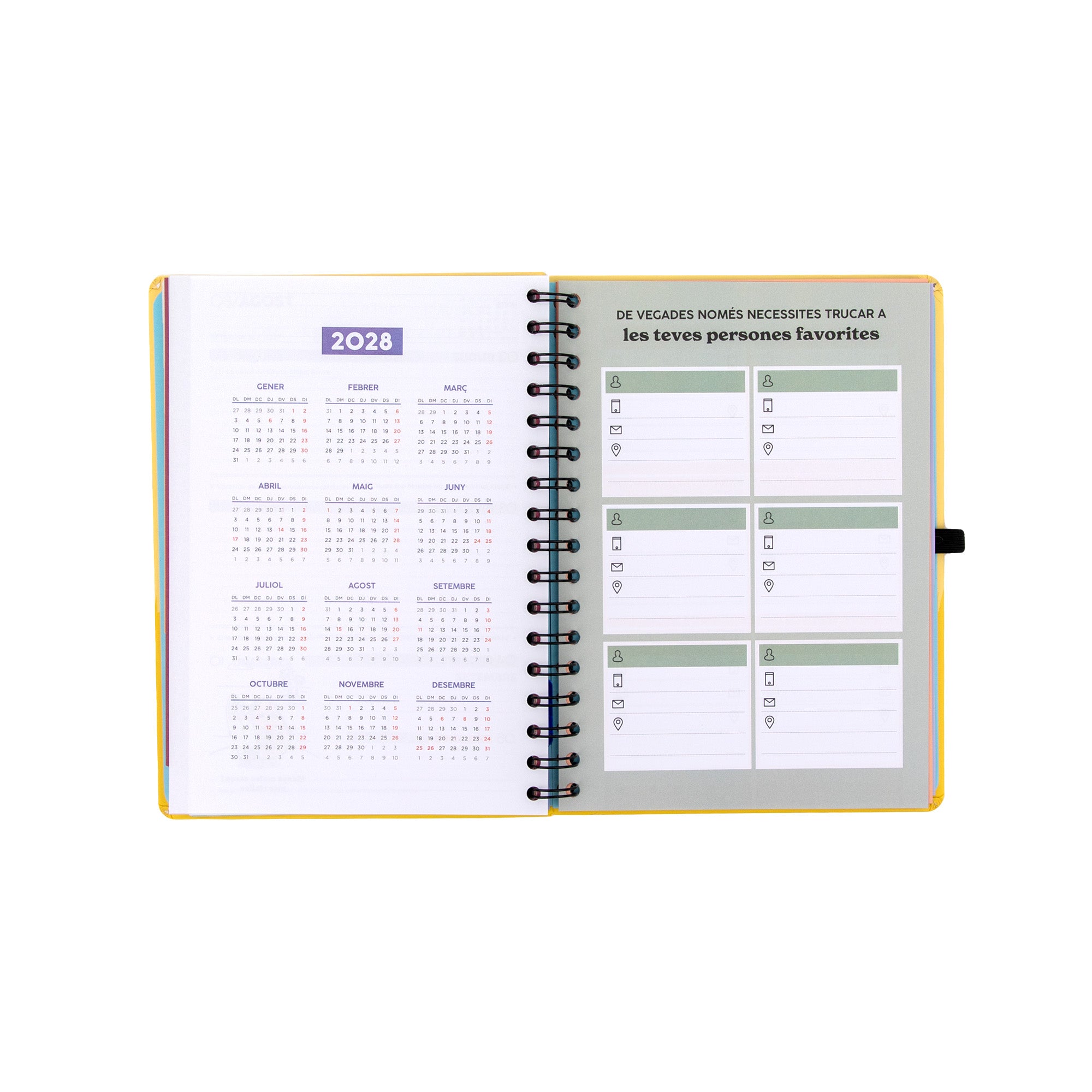Agenda Mr. Wonderful 2026-27 Setmanal - T’assembles al meu crush