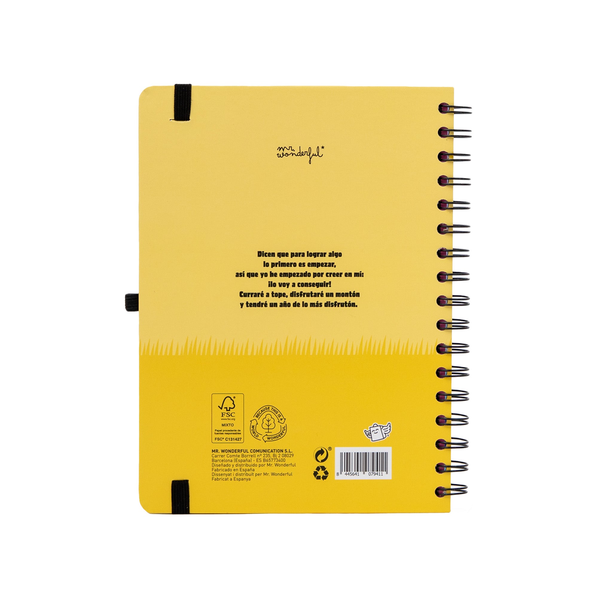 Agenda Mr. Wonderful 2026-27 Semanal - Te pareces a mi crush