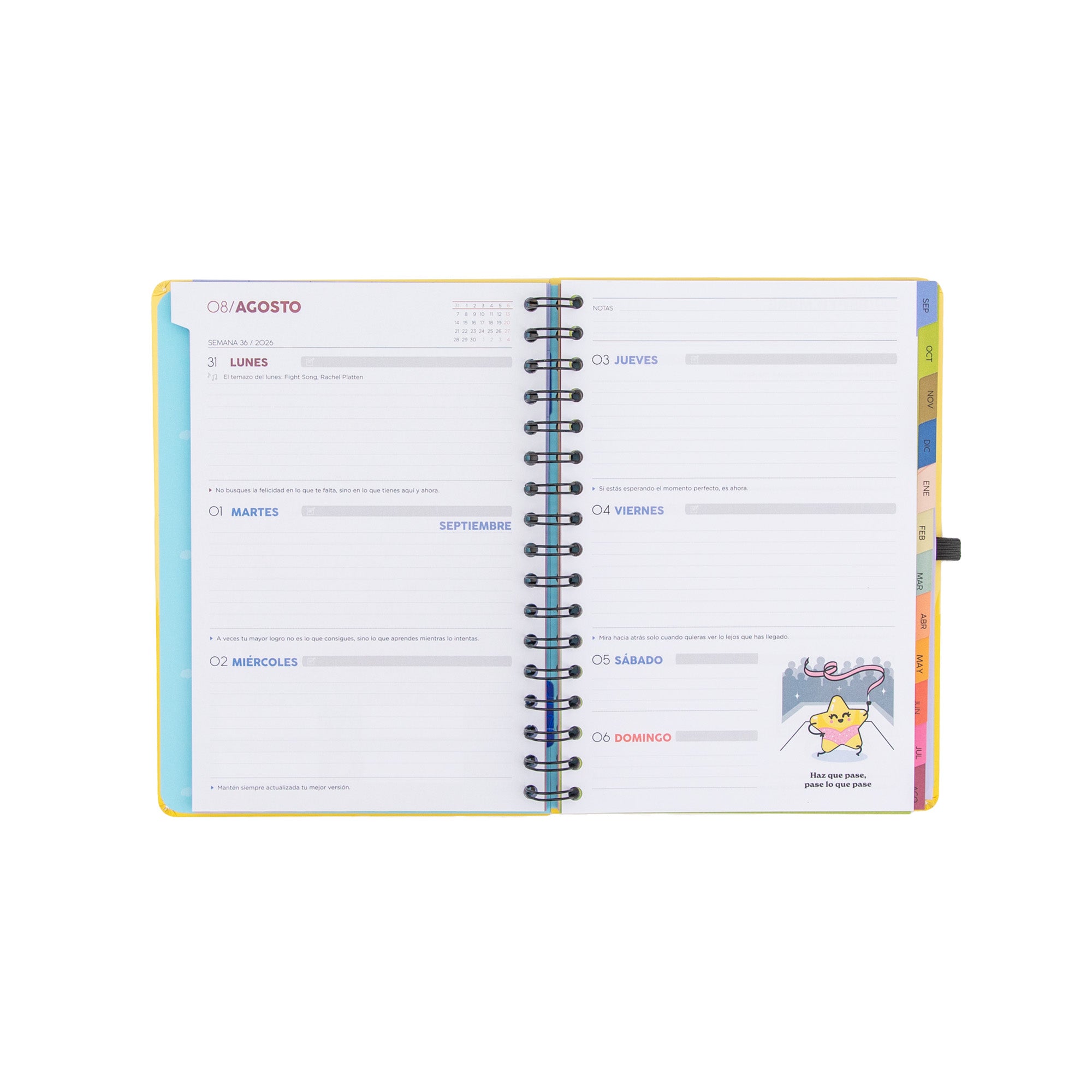 Agenda Mr. Wonderful 2026-27 Semanal - Te pareces a mi crush