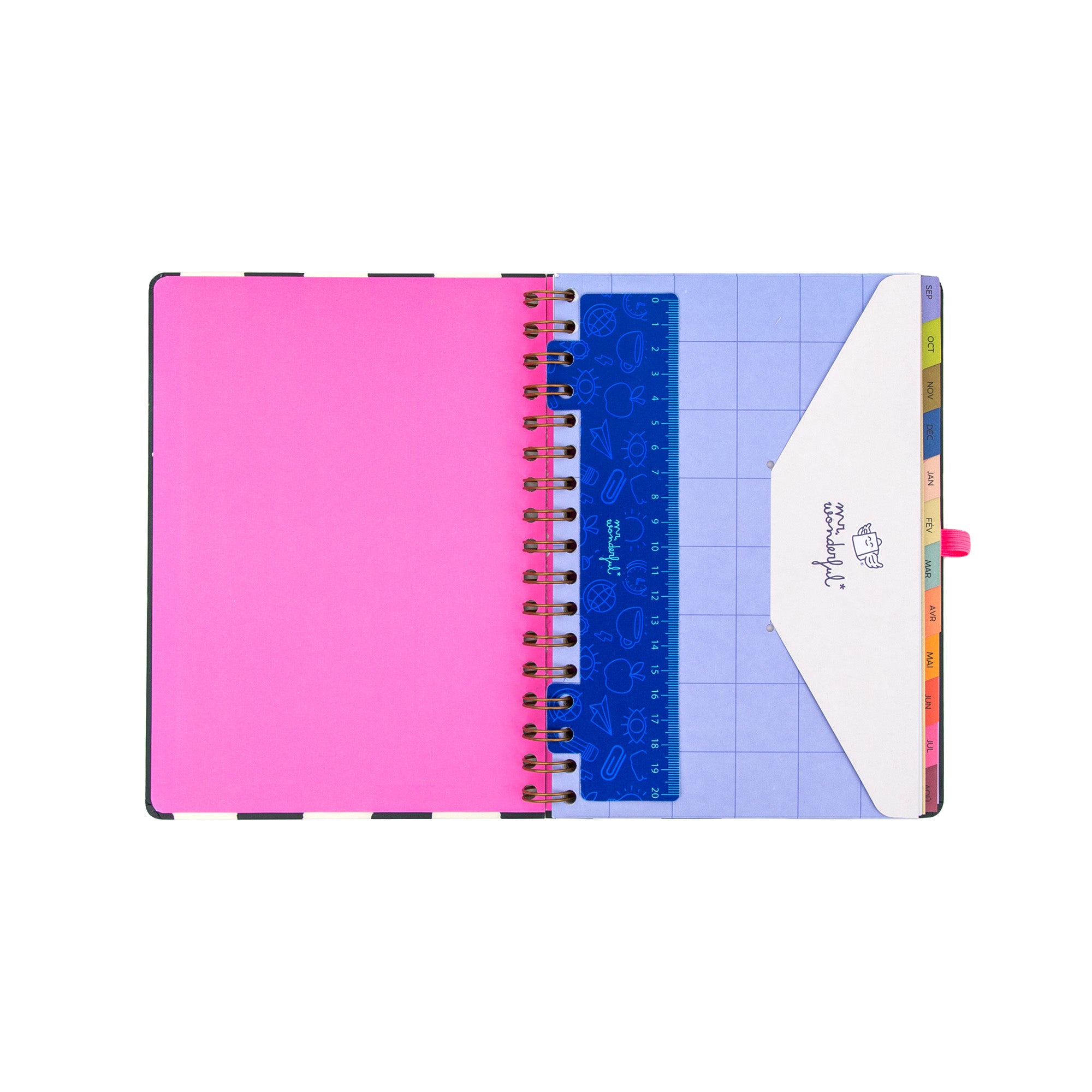 Agenda Mr. Wonderful 2026-27 Hebdomadaire - Je commence et on verra bien