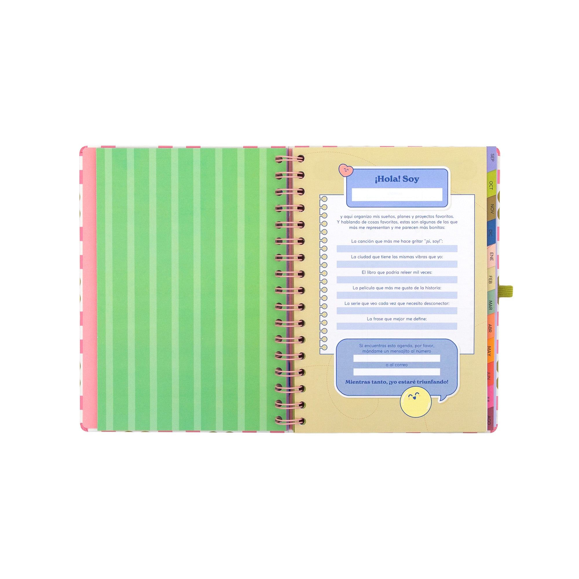 Agenda Mr. Wonderful 2026-27 Semanal - Vive hoy, planea siempre