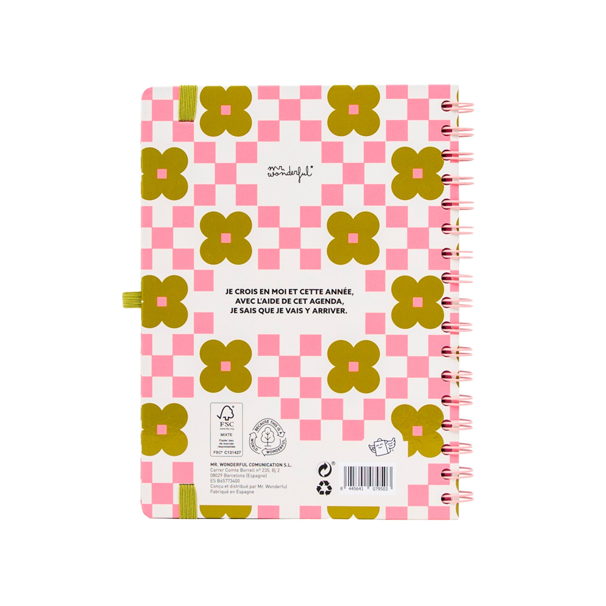 Agenda Mr. Wonderful 2026-27 Hebdomadaire - Vis aujourd’hui, planifie toujours
