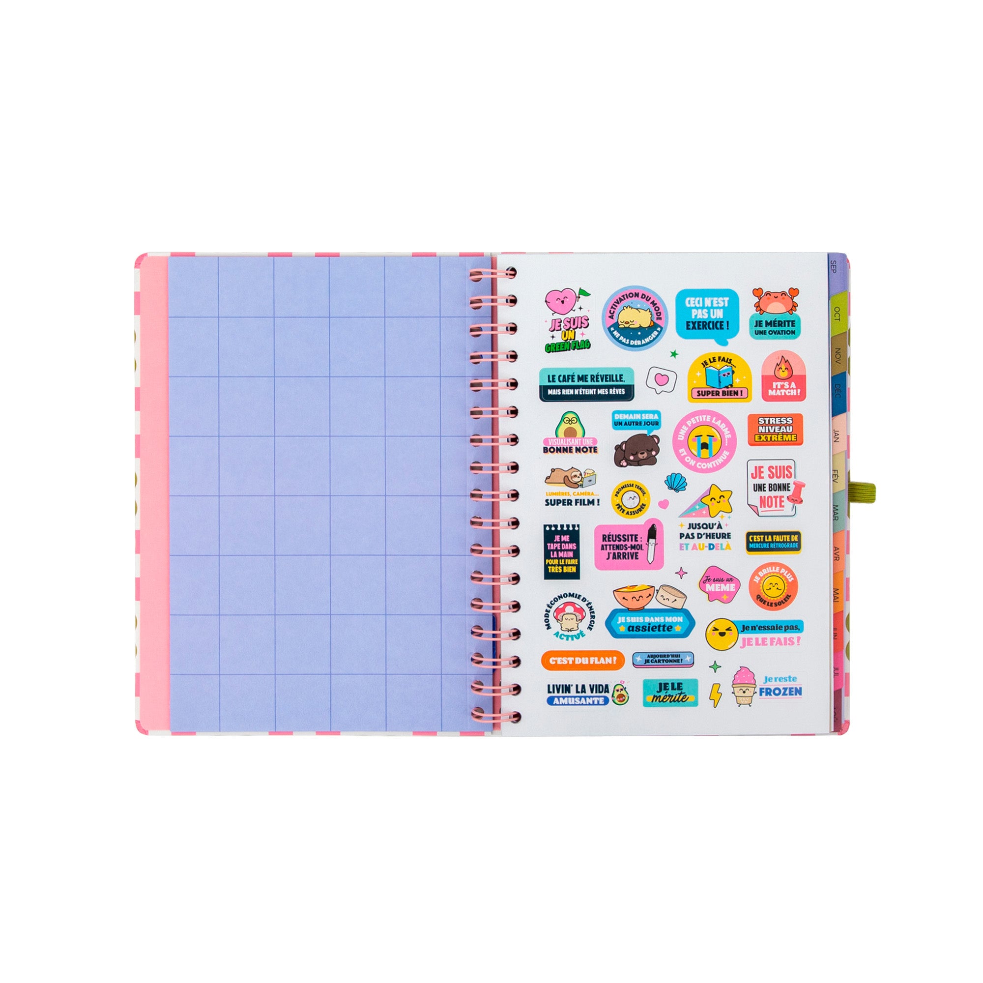 Agenda Mr. Wonderful 2026-27 Hebdomadaire - Vis aujourd’hui, planifie toujours