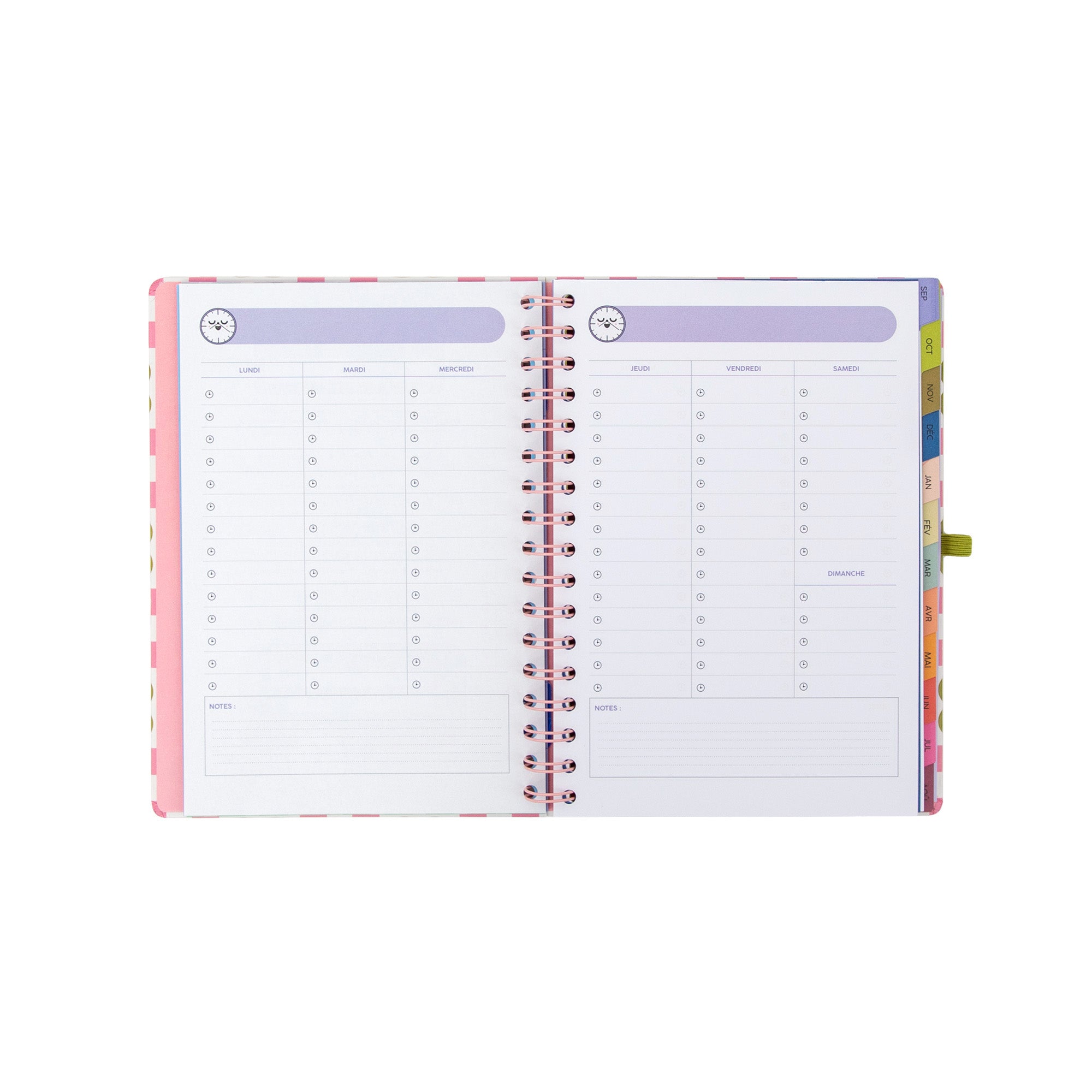 Agenda Mr. Wonderful 2026-27 Hebdomadaire - Vis aujourd’hui, planifie toujours