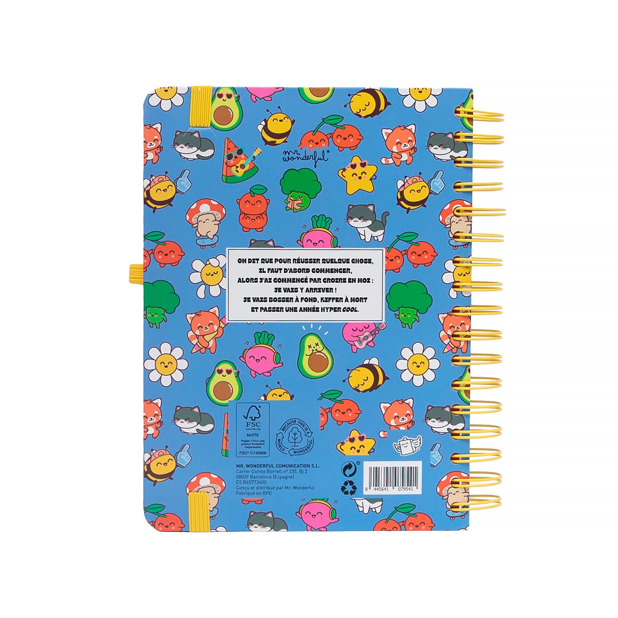 Agenda Mr. Wonderful 2026-27 Journalier - Dans mon monde