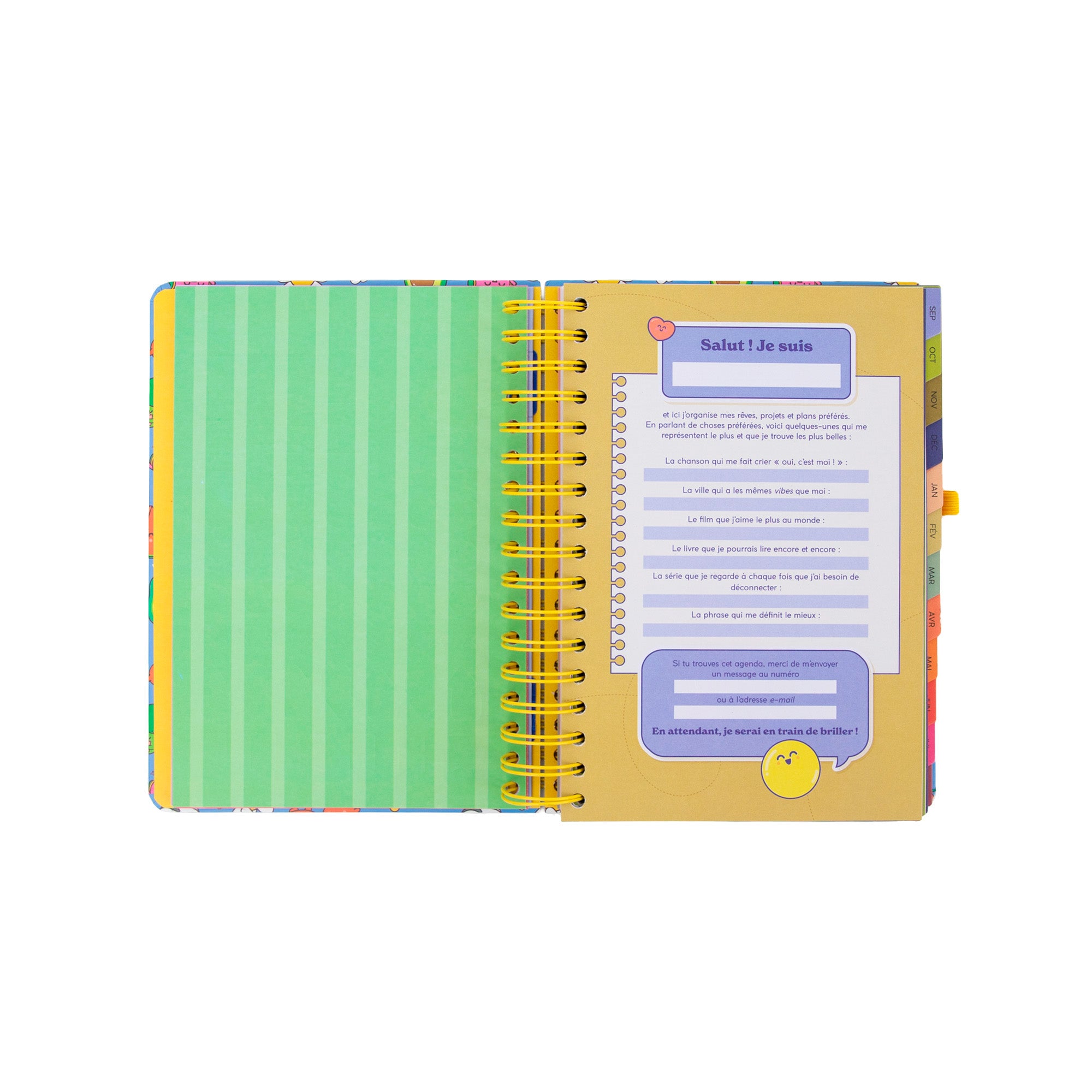 Agenda Mr. Wonderful 2026-27 Journalier - Dans mon monde