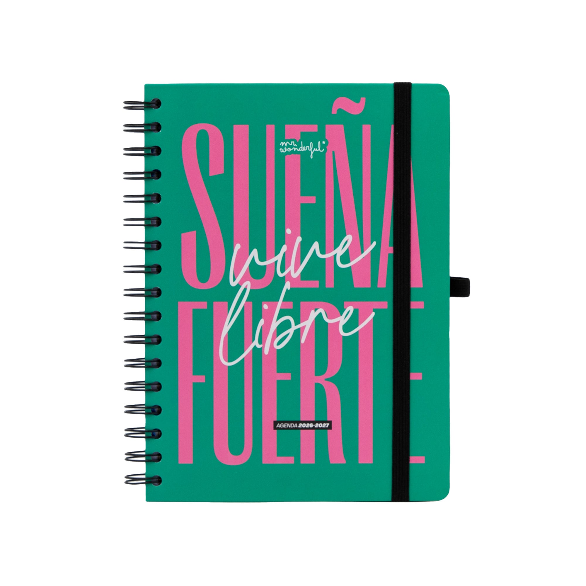 Agenda Mr. Wonderful 2026-27 Semanal 18 meses - Sueña fuerte, vive libre