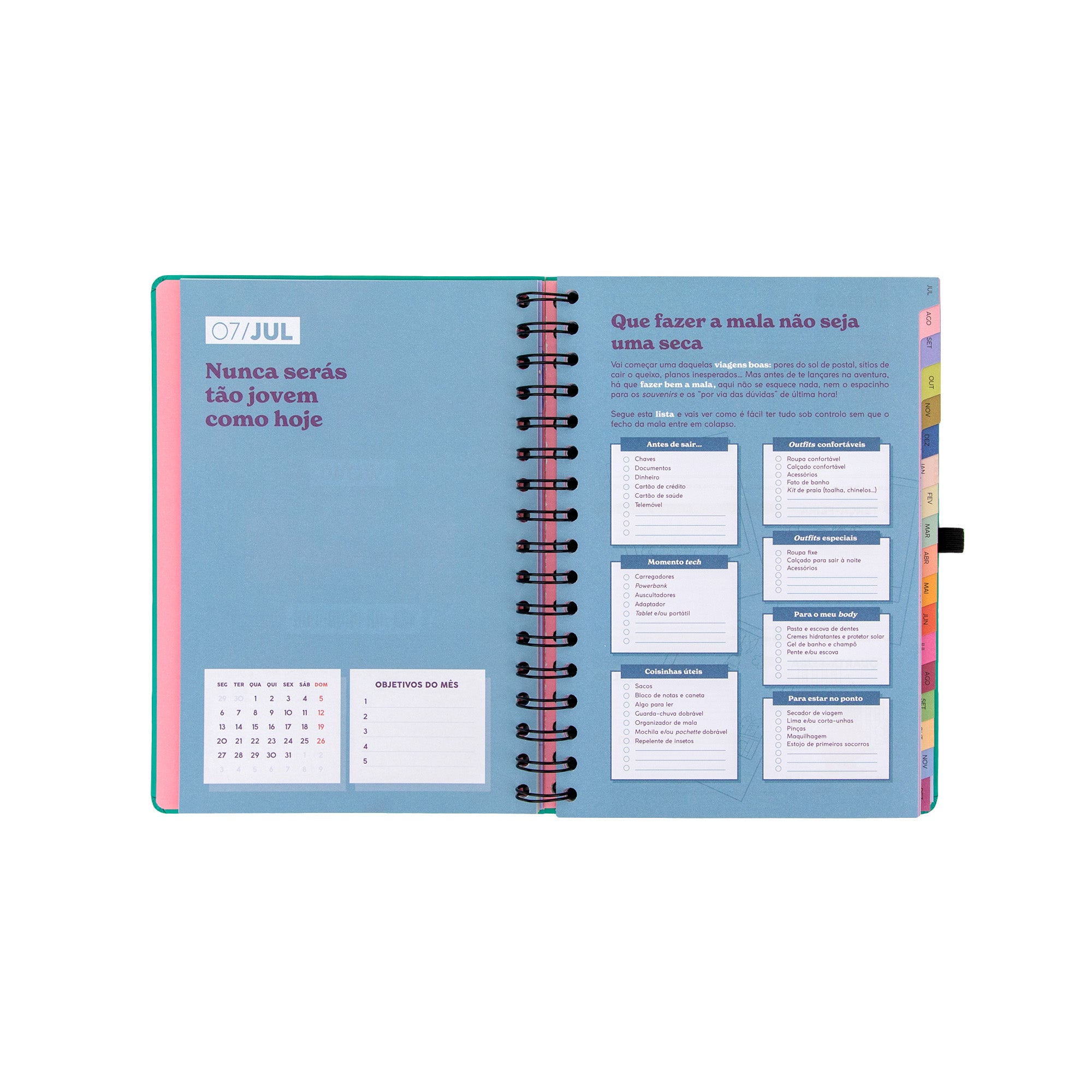 Agenda Mr. Wonderful 2026-27 Semanal 18 meses - Sonha muito, vive livre