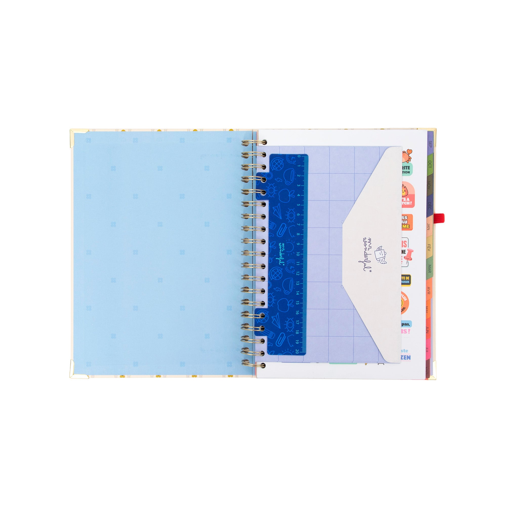 Agenda Mr. Wonderful 2026-27 Hebdomadaire Grand format - Fais que chaque jour compte