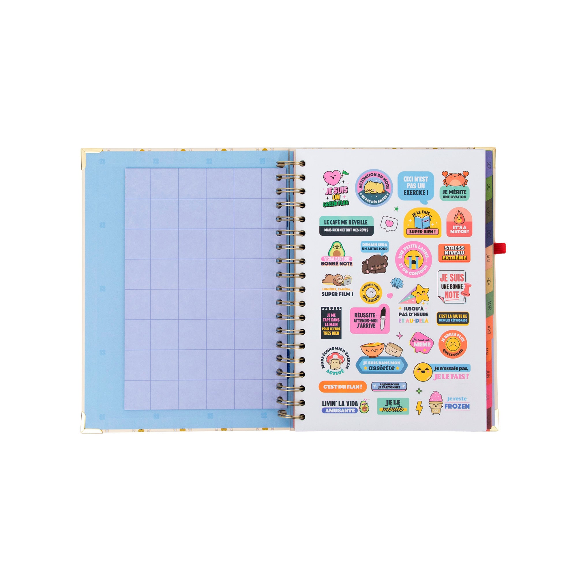 Agenda Mr. Wonderful 2026-27 Hebdomadaire Grand format - Fais que chaque jour compte