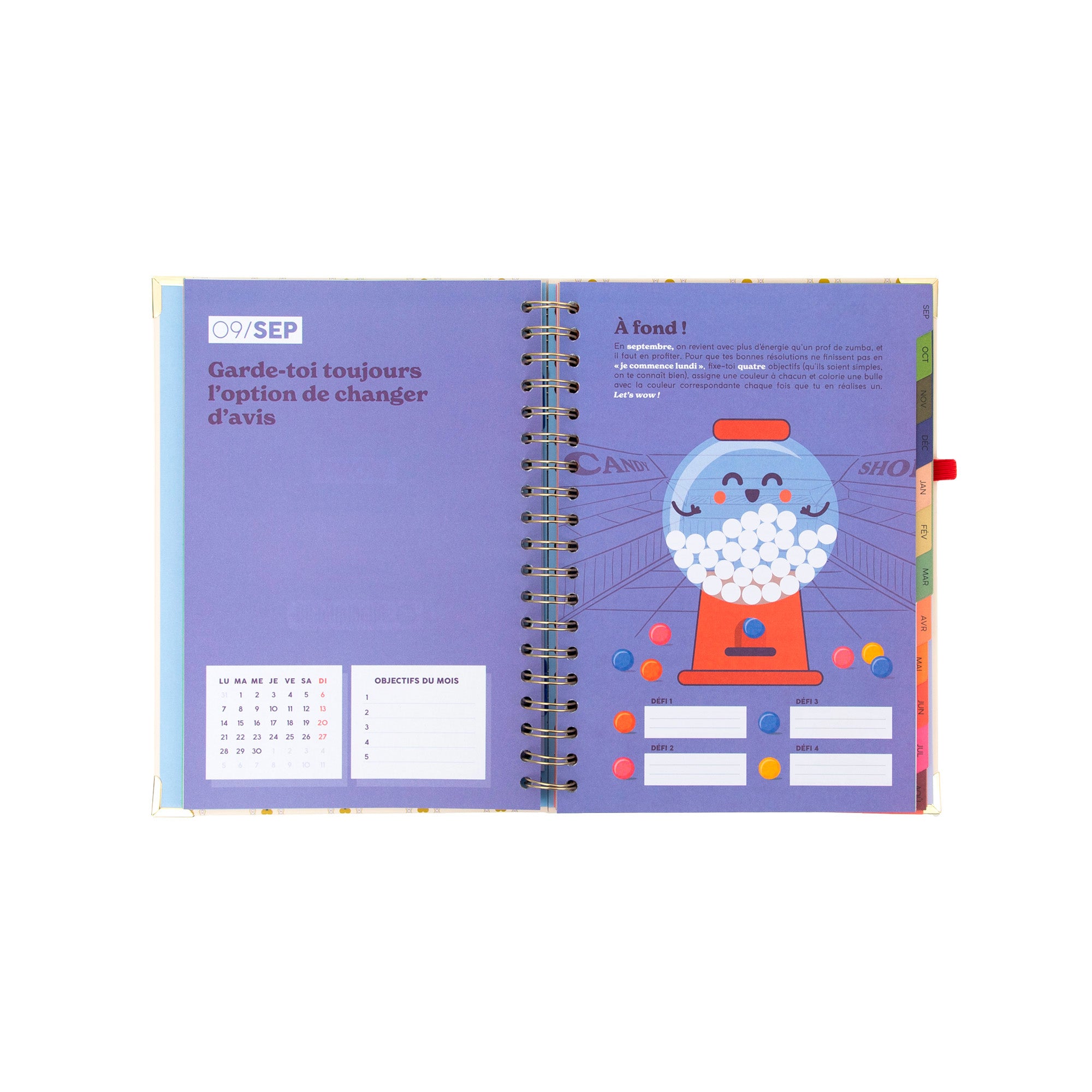 Agenda Mr. Wonderful 2026-27 Hebdomadaire Grand format - Fais que chaque jour compte